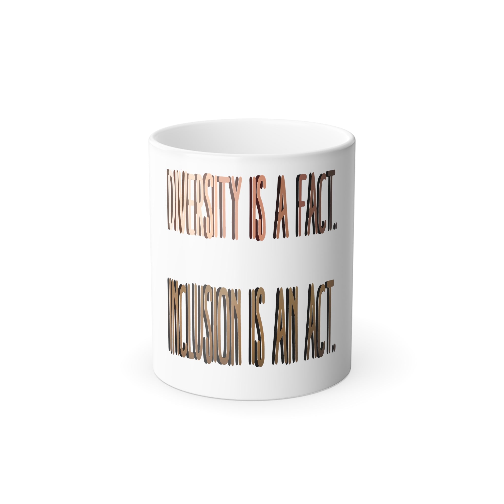 DIVERSITY AND INCLUSION Color Morphing Mug, 11oz