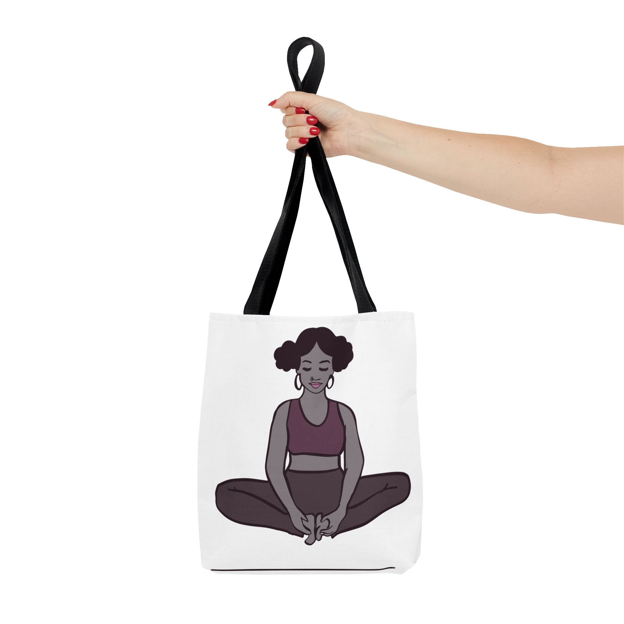 Mindfulness Tote Bag - Yoga Design for Calm & Zen