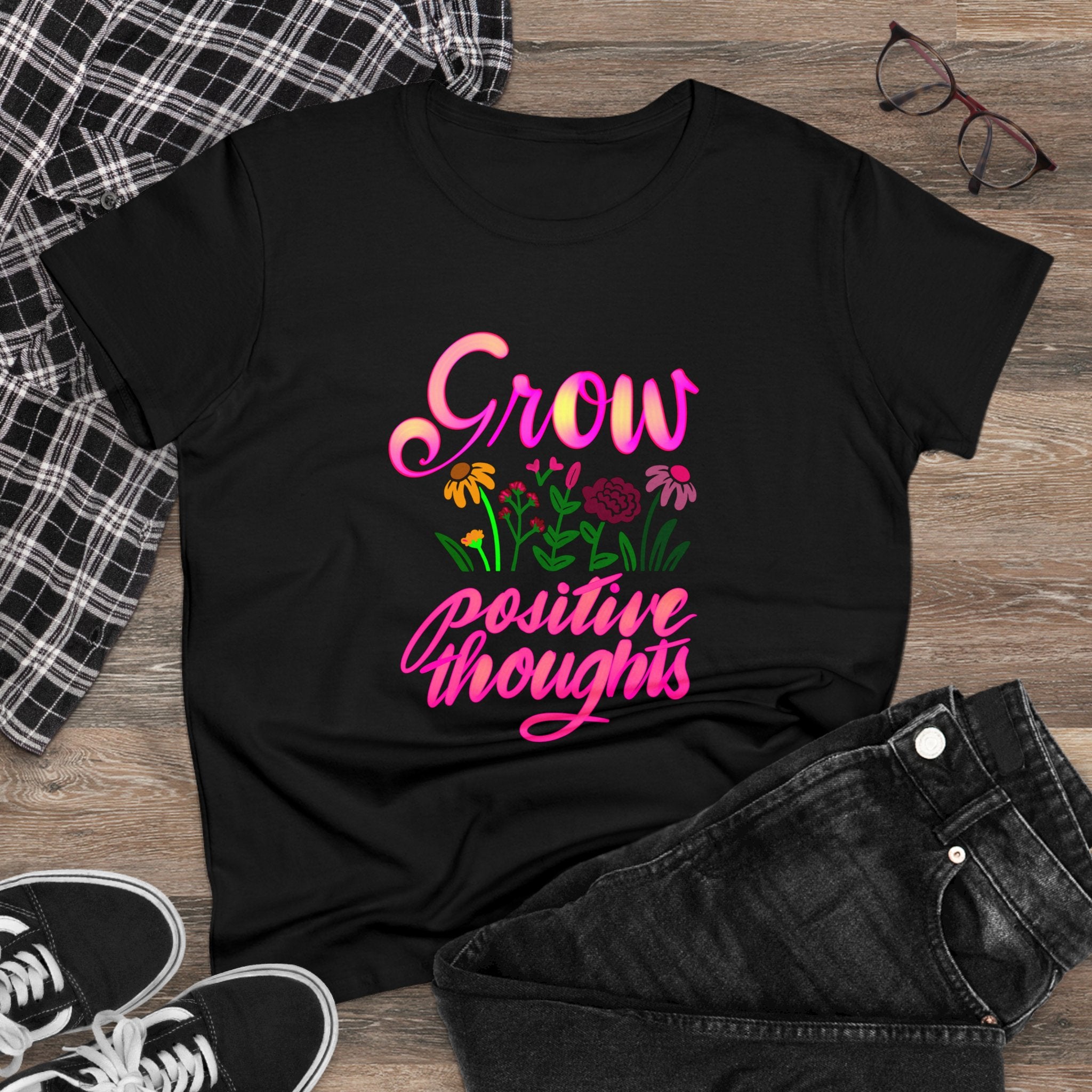 GROW POSITIVE THOUGHTS Cotton Tee
