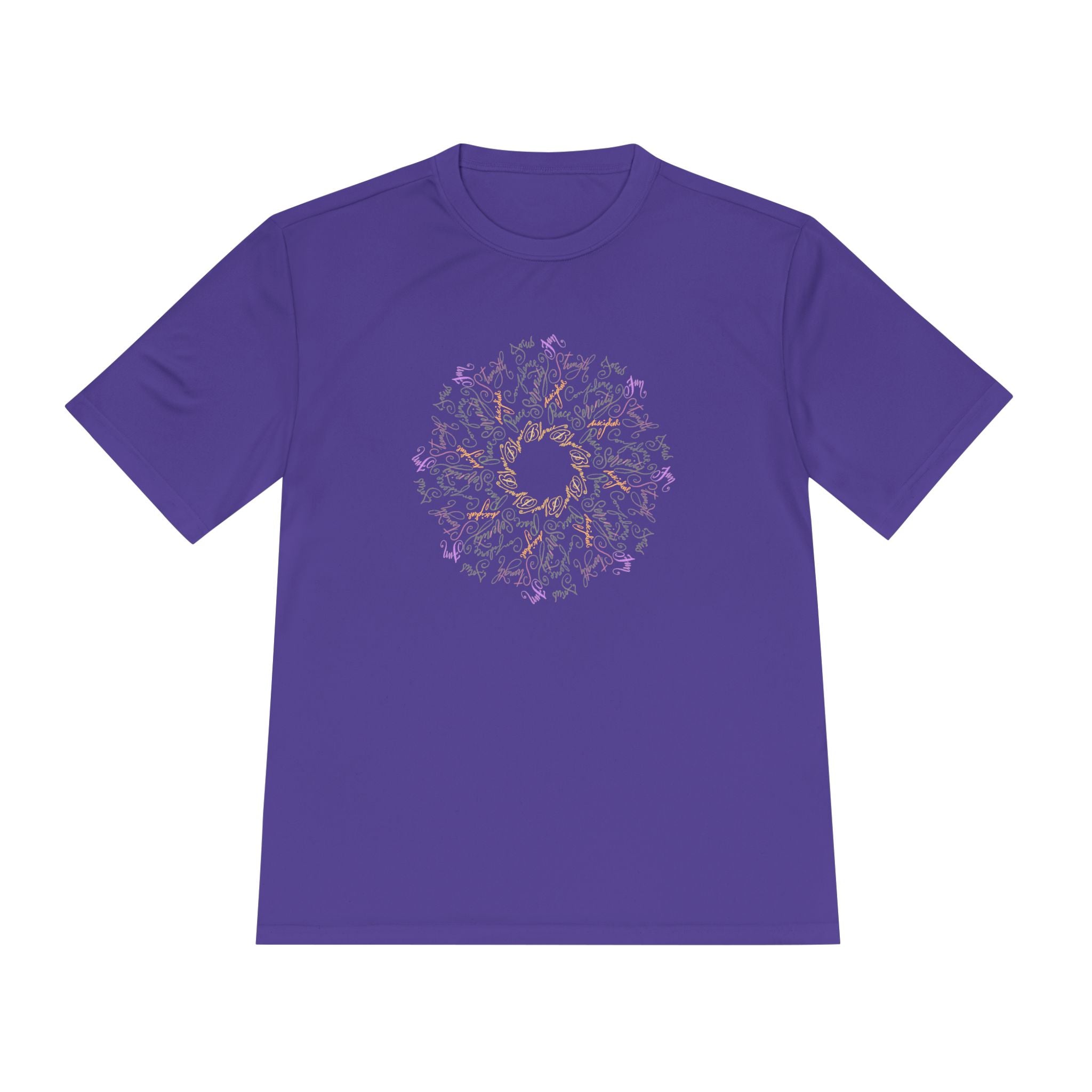 Mandala Yoga Pose Design Unisex Moisture Wicking Tee - Perfect for Active Lifestyle