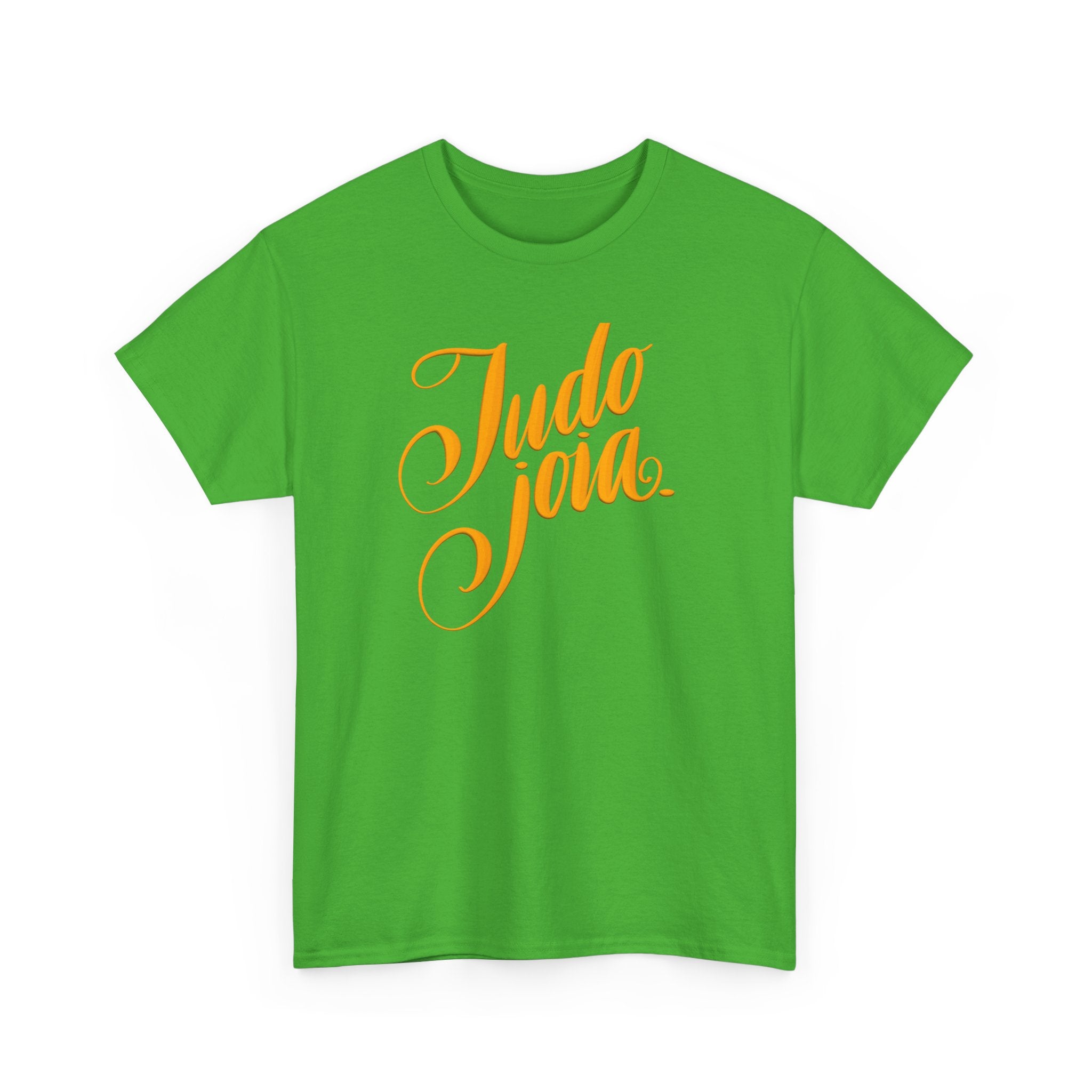 Tudo Joia Unisex Heavy Cotton Tee - Casual Sportswear With Brazilian Phrase