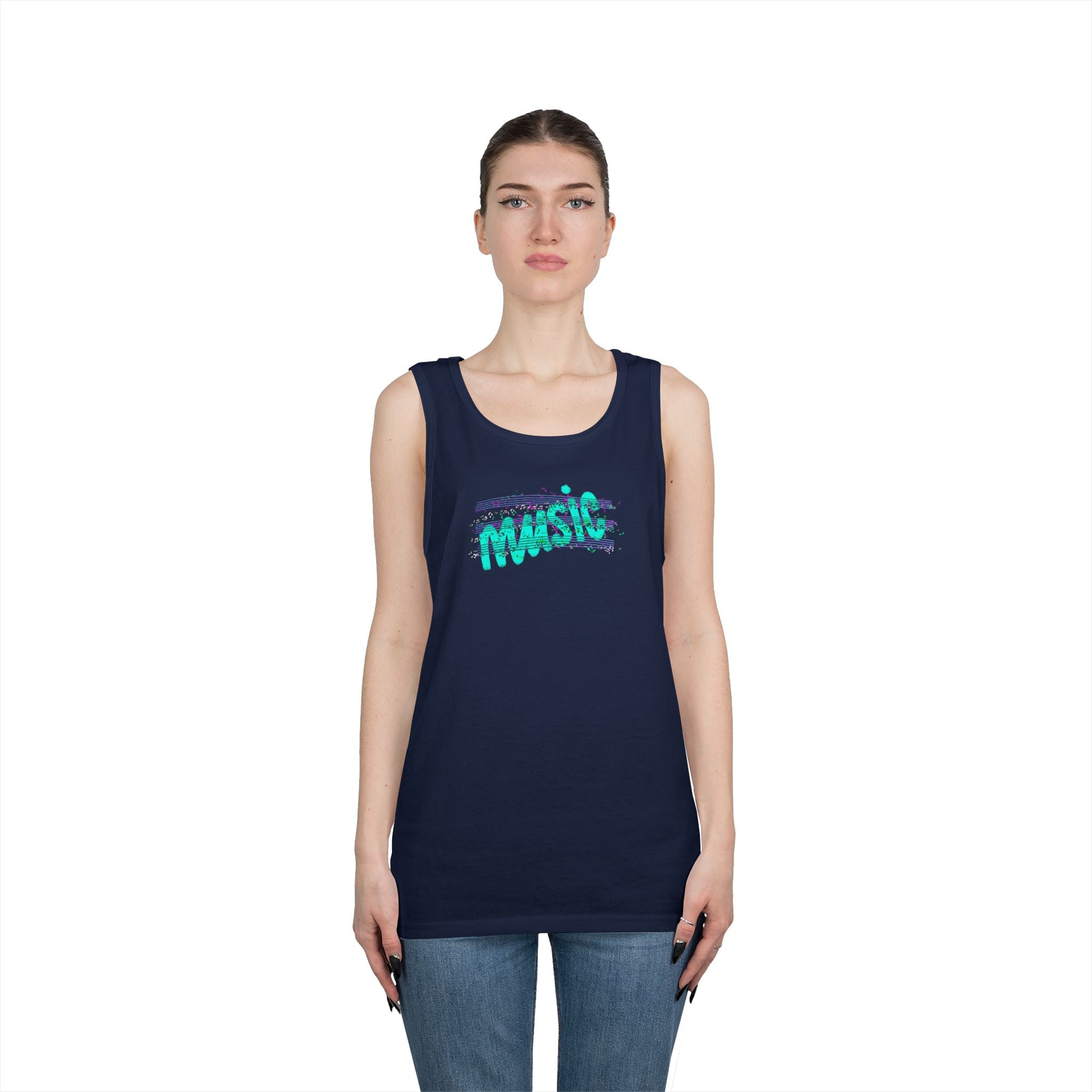Music Vibes Unisex Heavy Cotton Tank Top