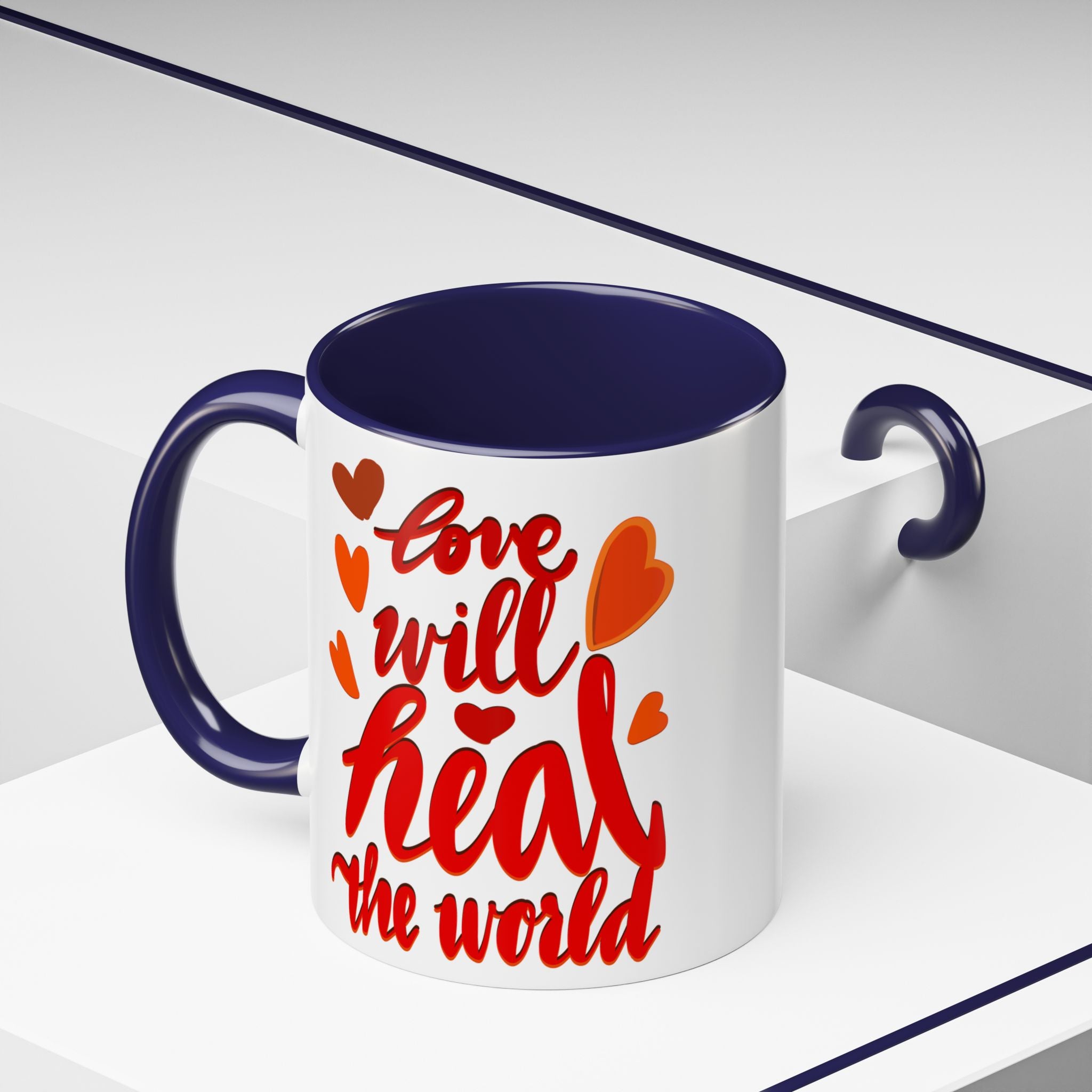 LOVE WILL HEAL THE WORLD mug