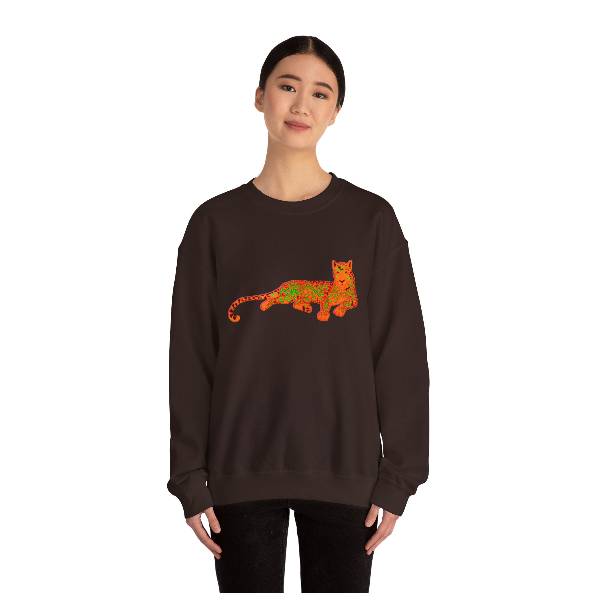 Colorful Leopard Crewneck Sweatshirt