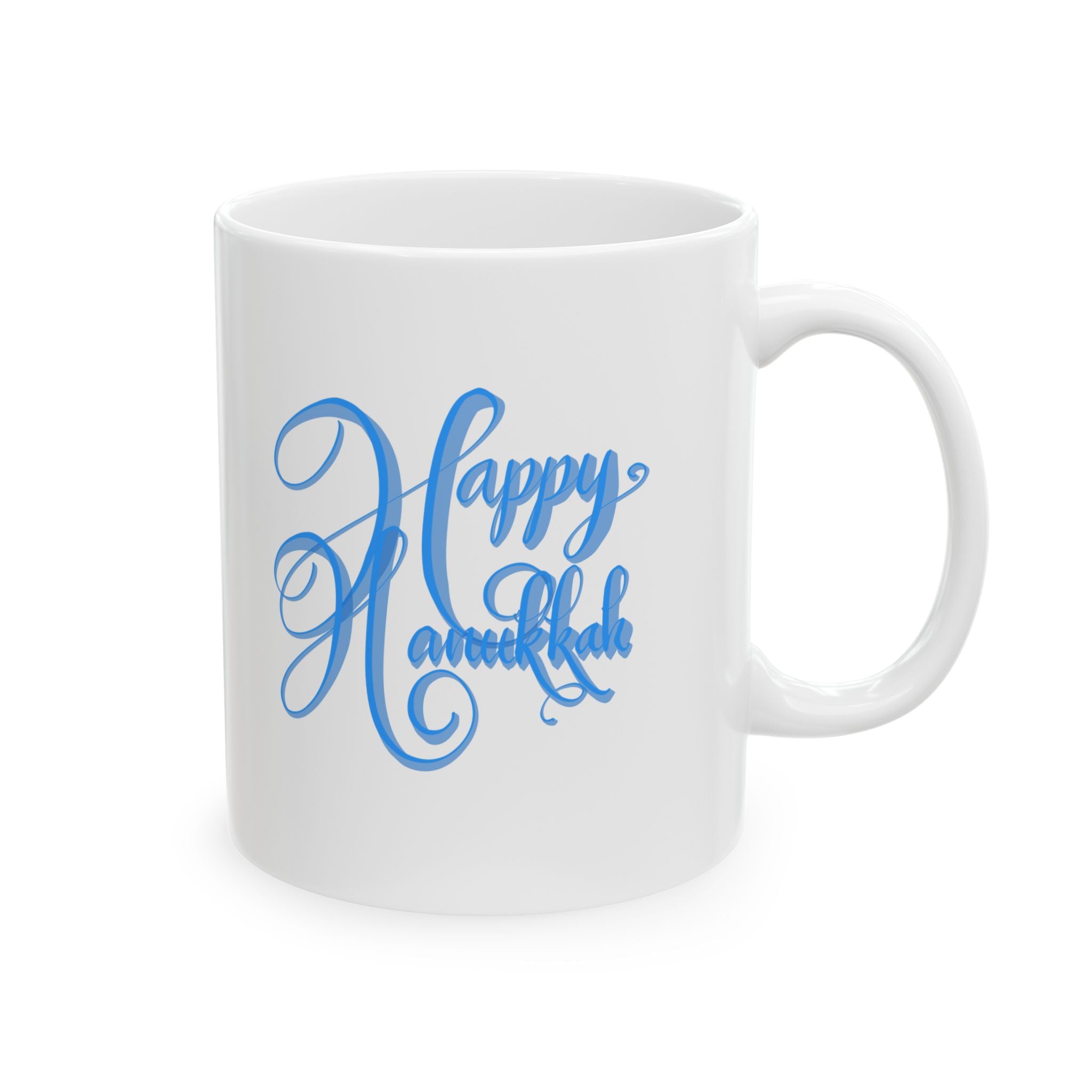 HAPPY HANUKKAH Ceramic Mug, (11oz,)