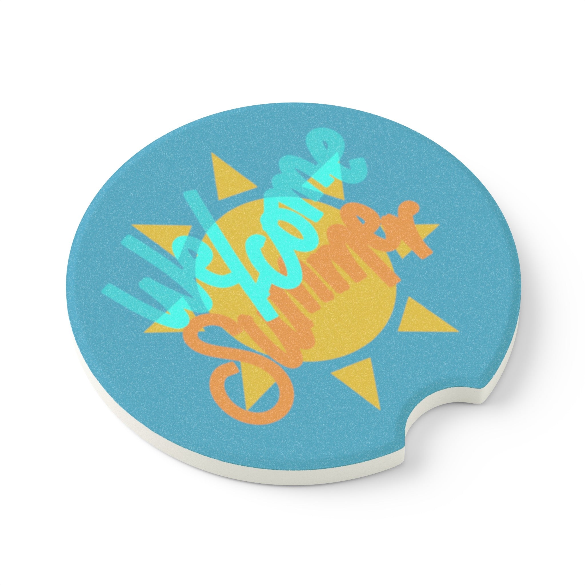 WELCOME SUMMER Soapstone Car Coaster