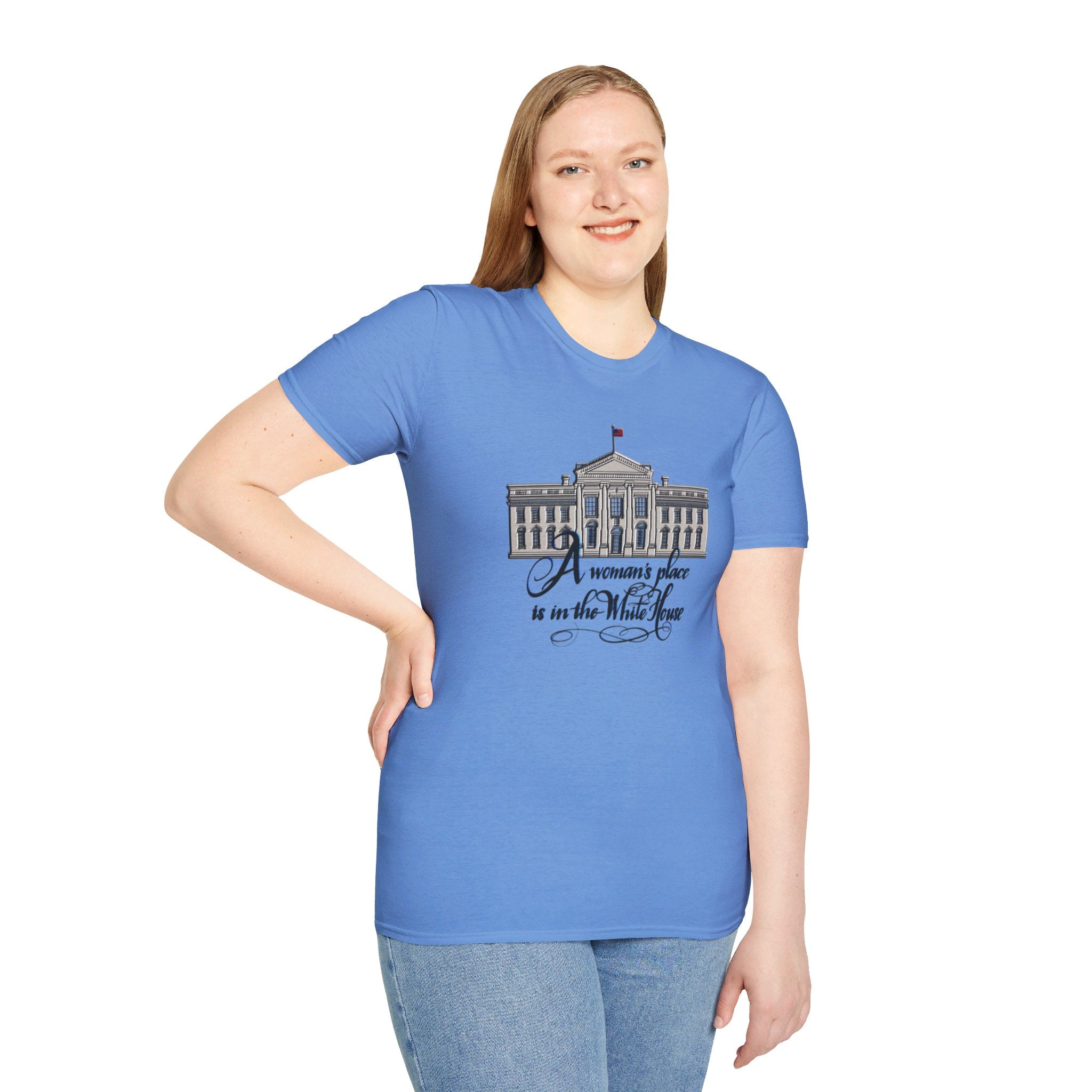 A WOMAN’S PLACE IS IN THE WHITE HOUSE Softstyle T-Shirt