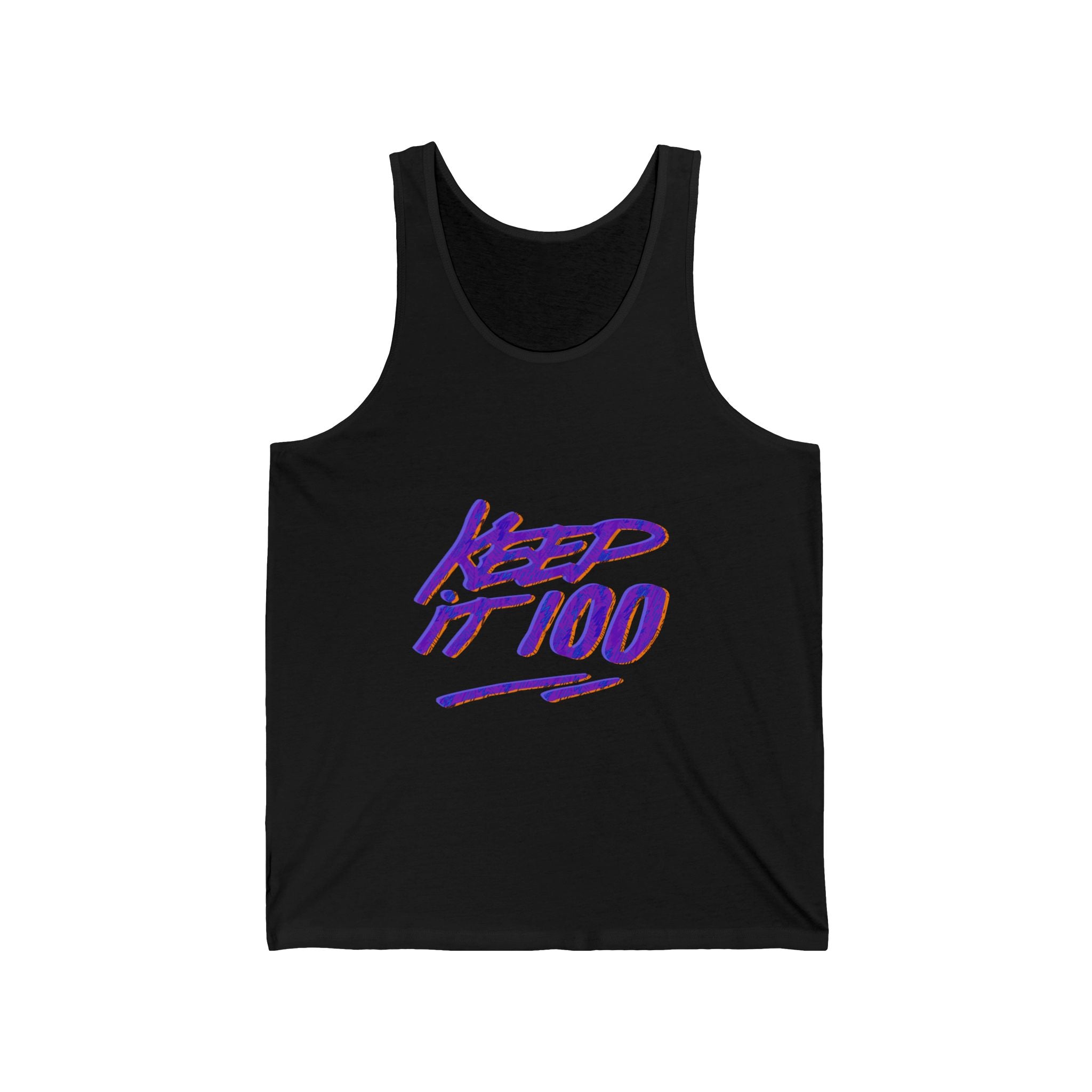 Keep It 100 Unisex Jersey Tank - Casual Summer Tee