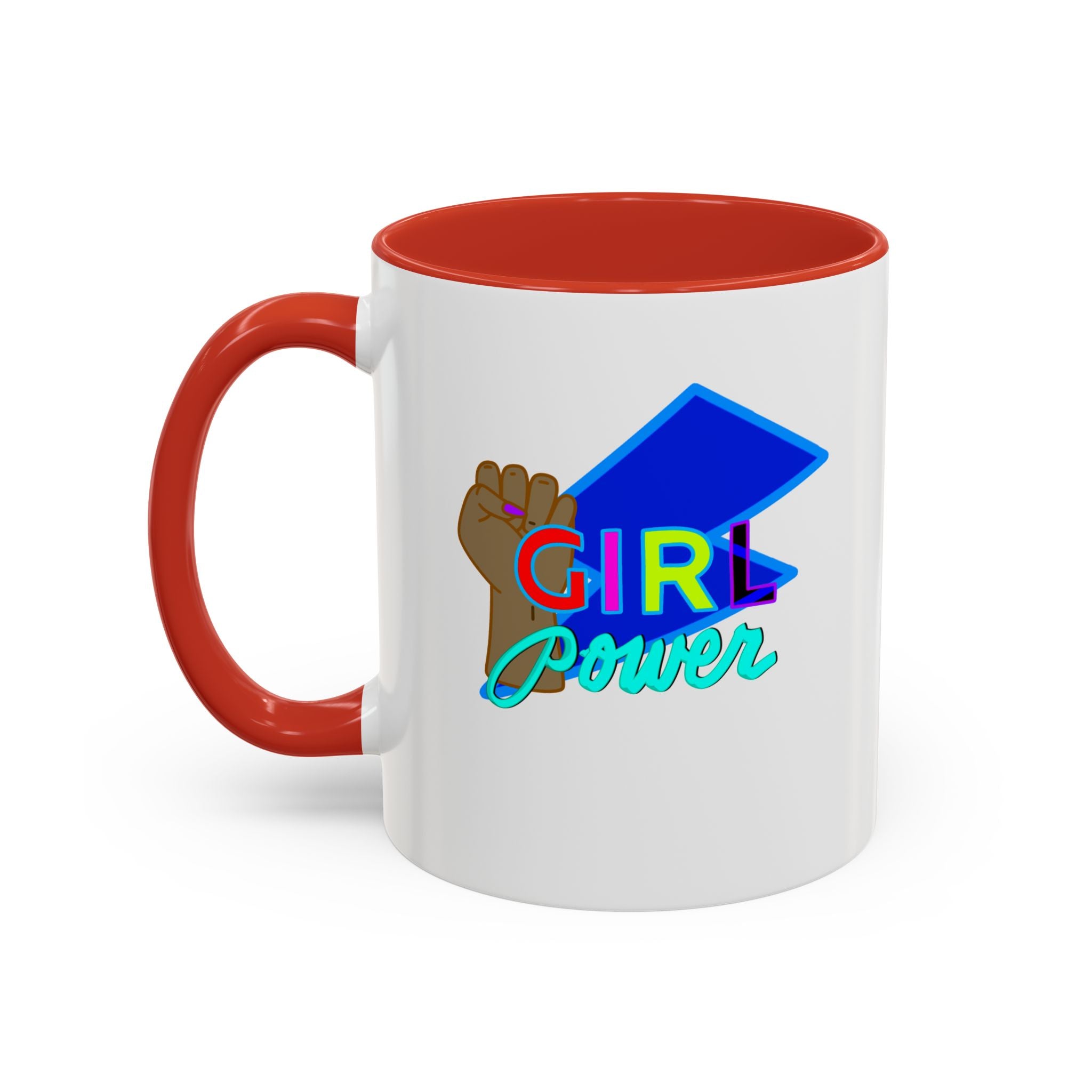 GIRL POWER Accent Coffee Mug (11 oz)