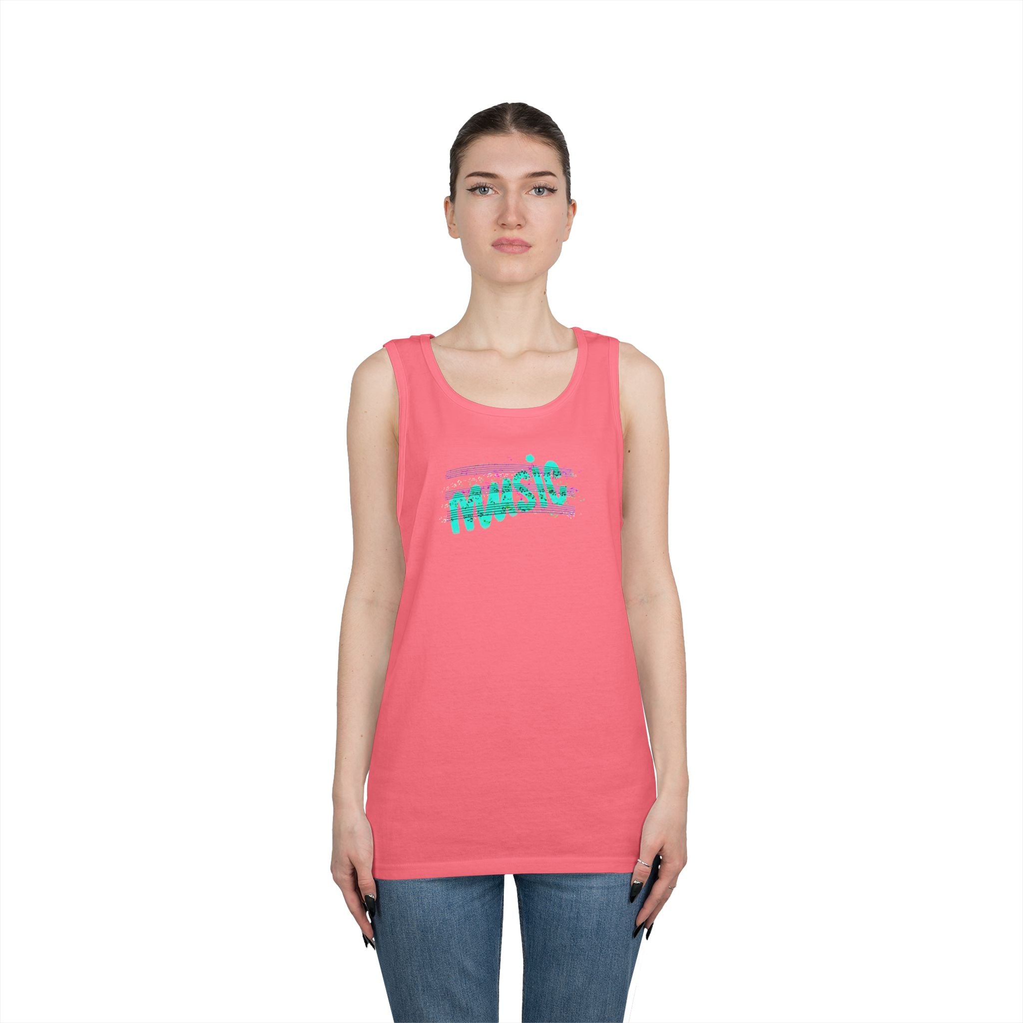 Music Vibes Unisex Heavy Cotton Tank Top