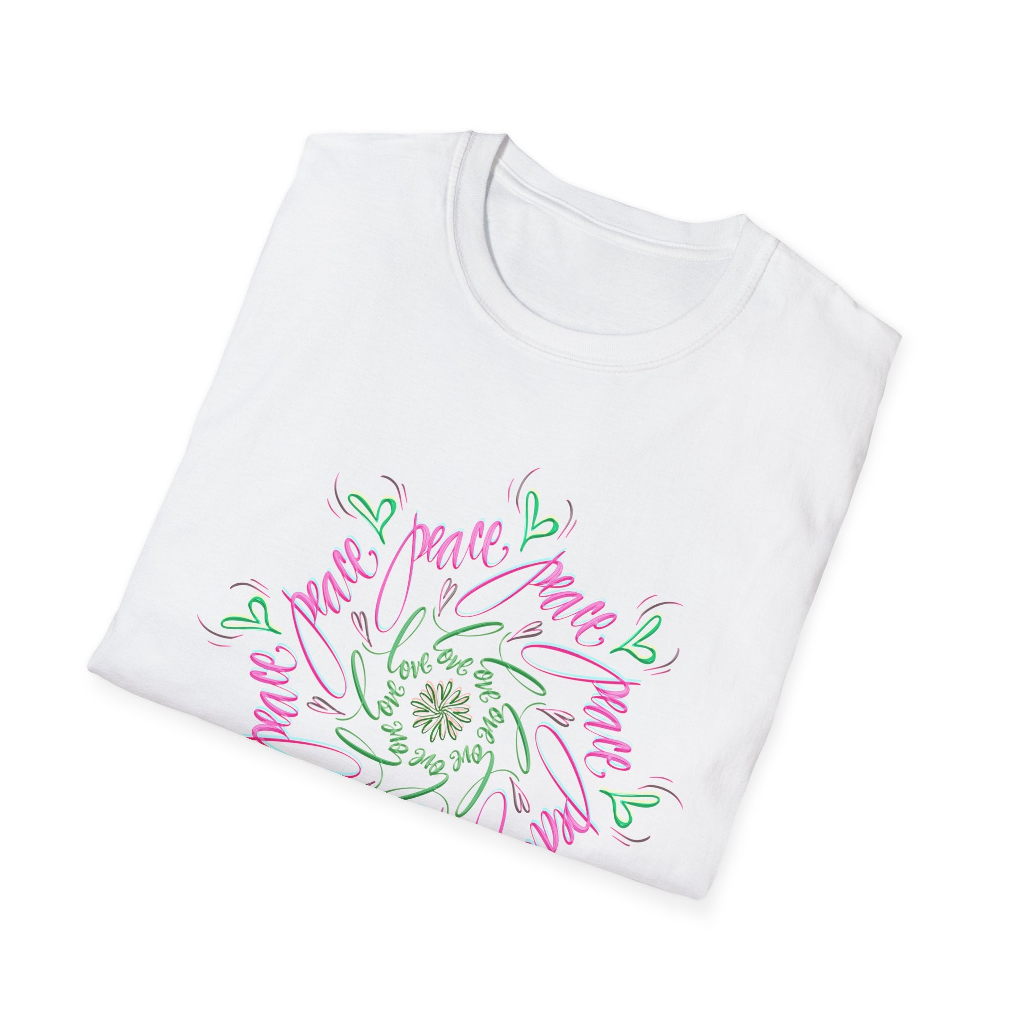 Unisex Softstyle T-Shirt - Peace Design - Perfect for Everyday Comfort