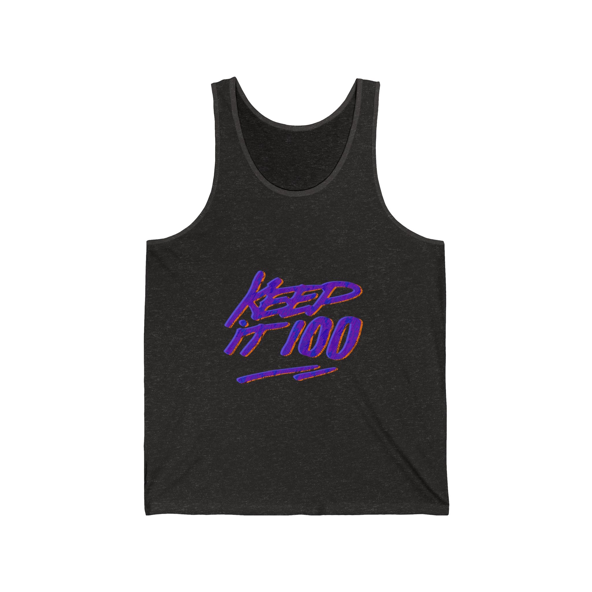 Keep It 100 Unisex Jersey Tank - Casual Summer Tee