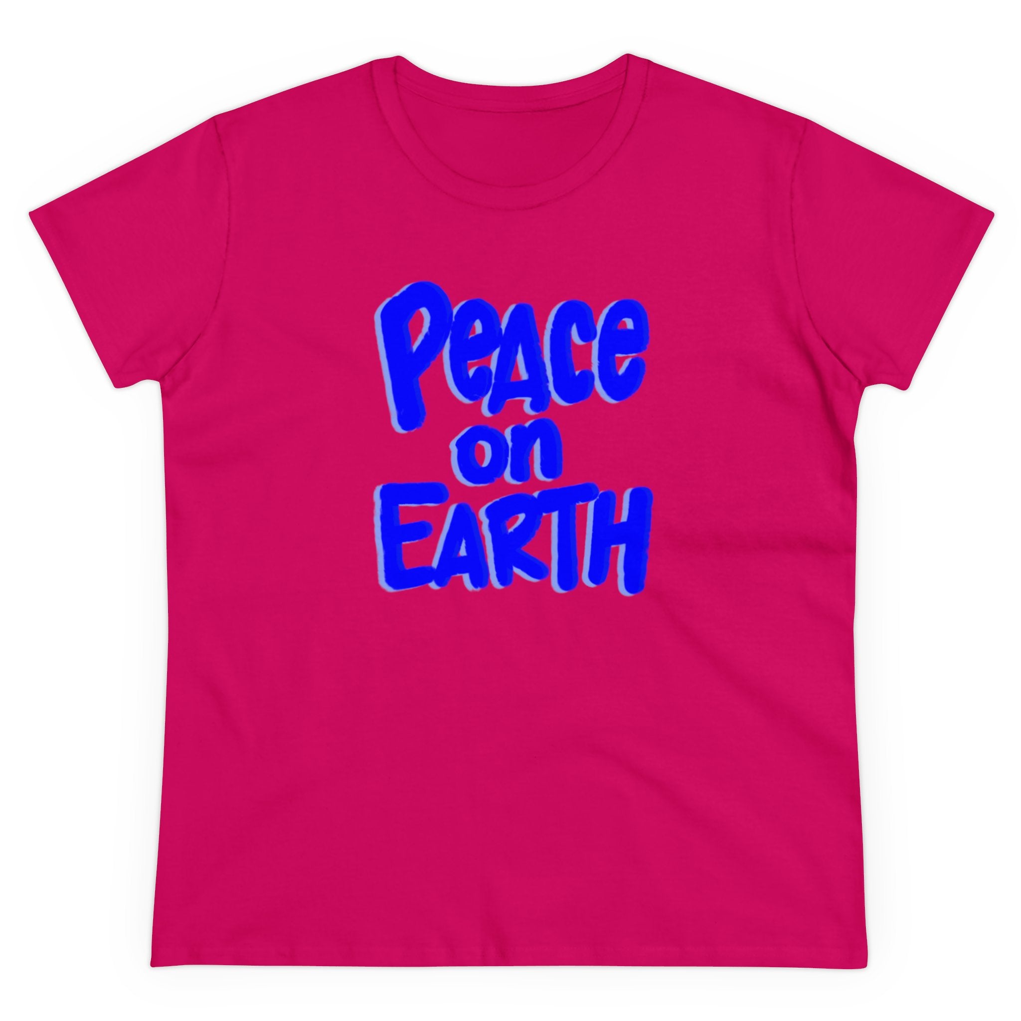 PEACE ON EARTH Women's Midweight Cotton Tee