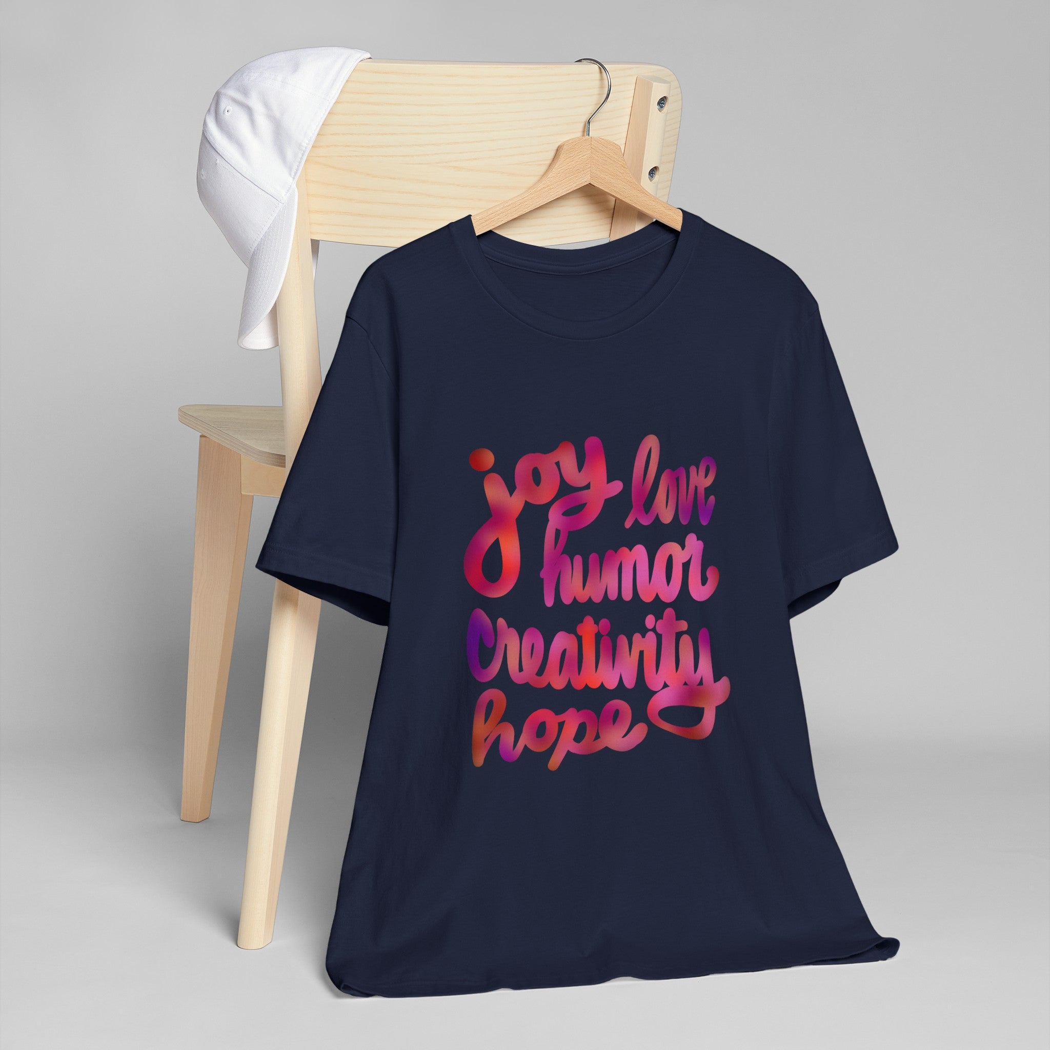 JOY LOVE HUMOR Unisex Jersey T-Shirt