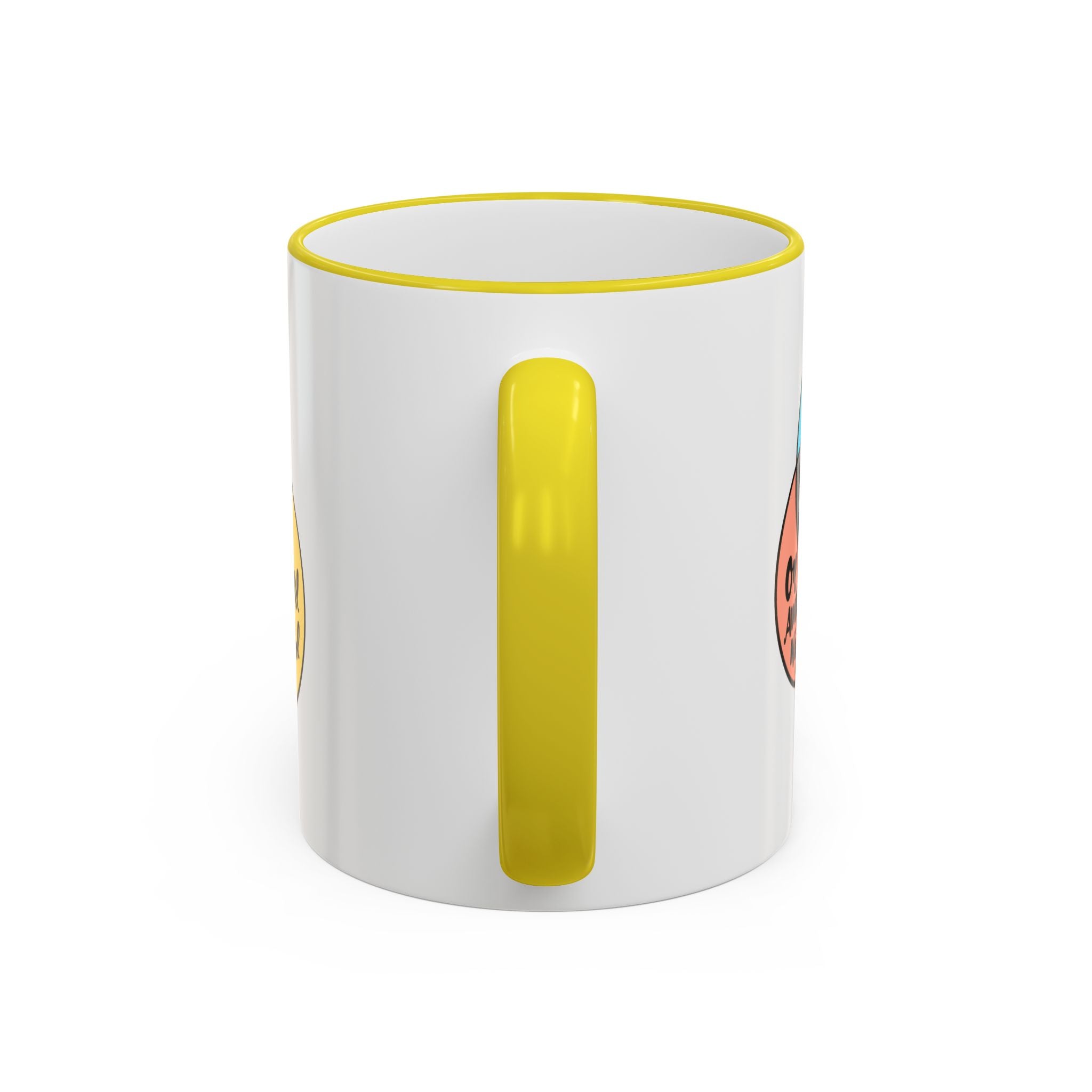 Yin Yoga Venn diagram Accent Rim & Handle Mug 11 oz
