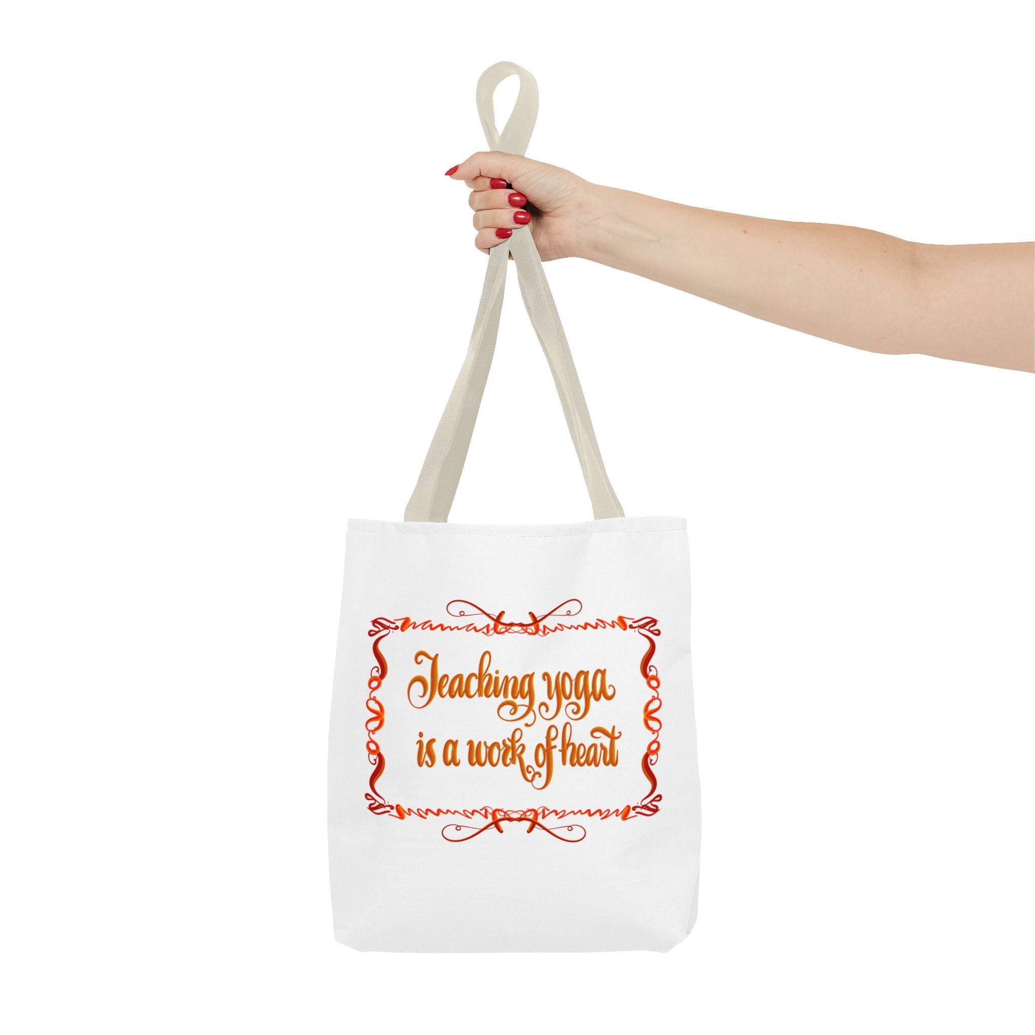 Yoga Teacher Tote Bag – "Teaching Yoga is a Work of Heart"