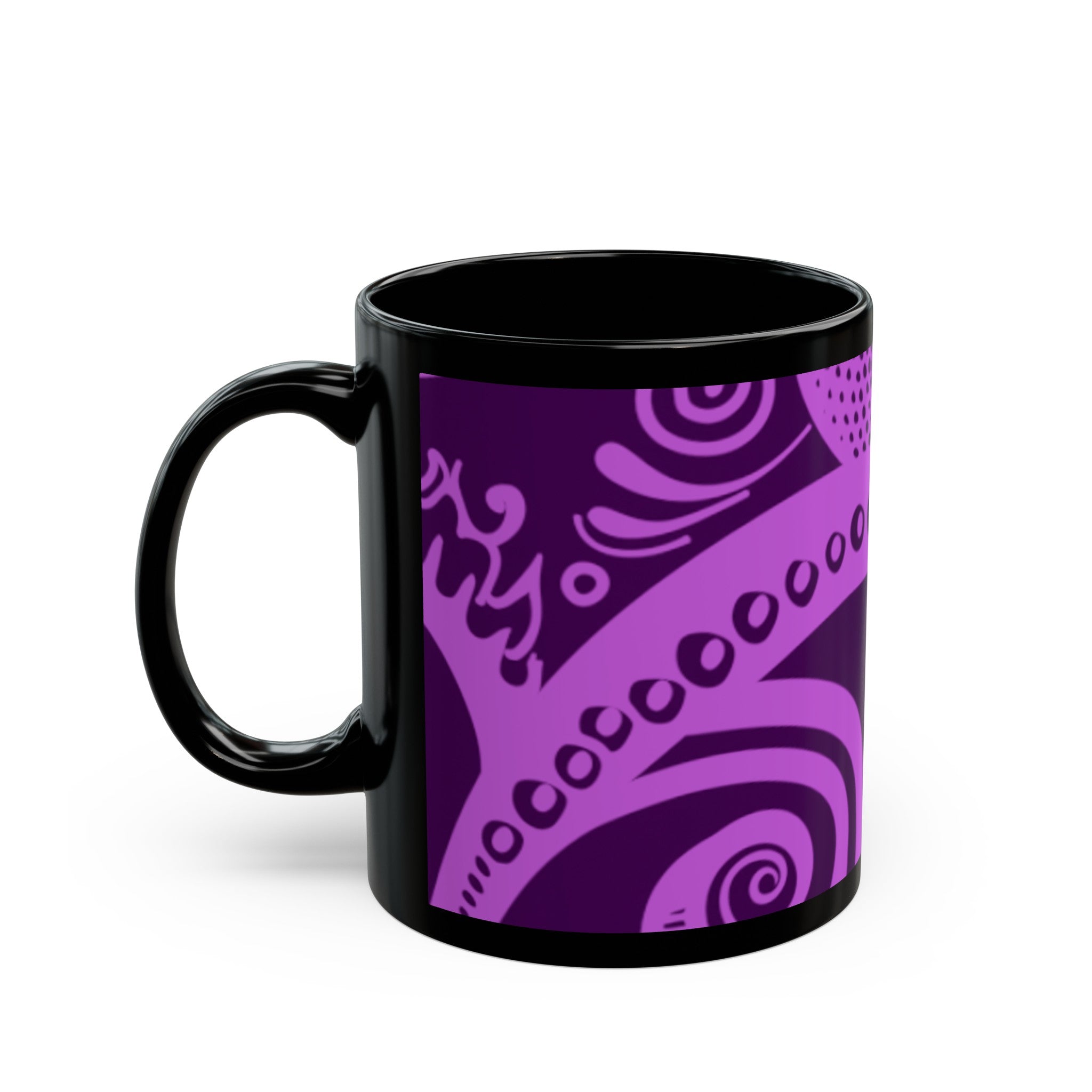 PURPLE PAZE Black Mug (11oz, 15oz)