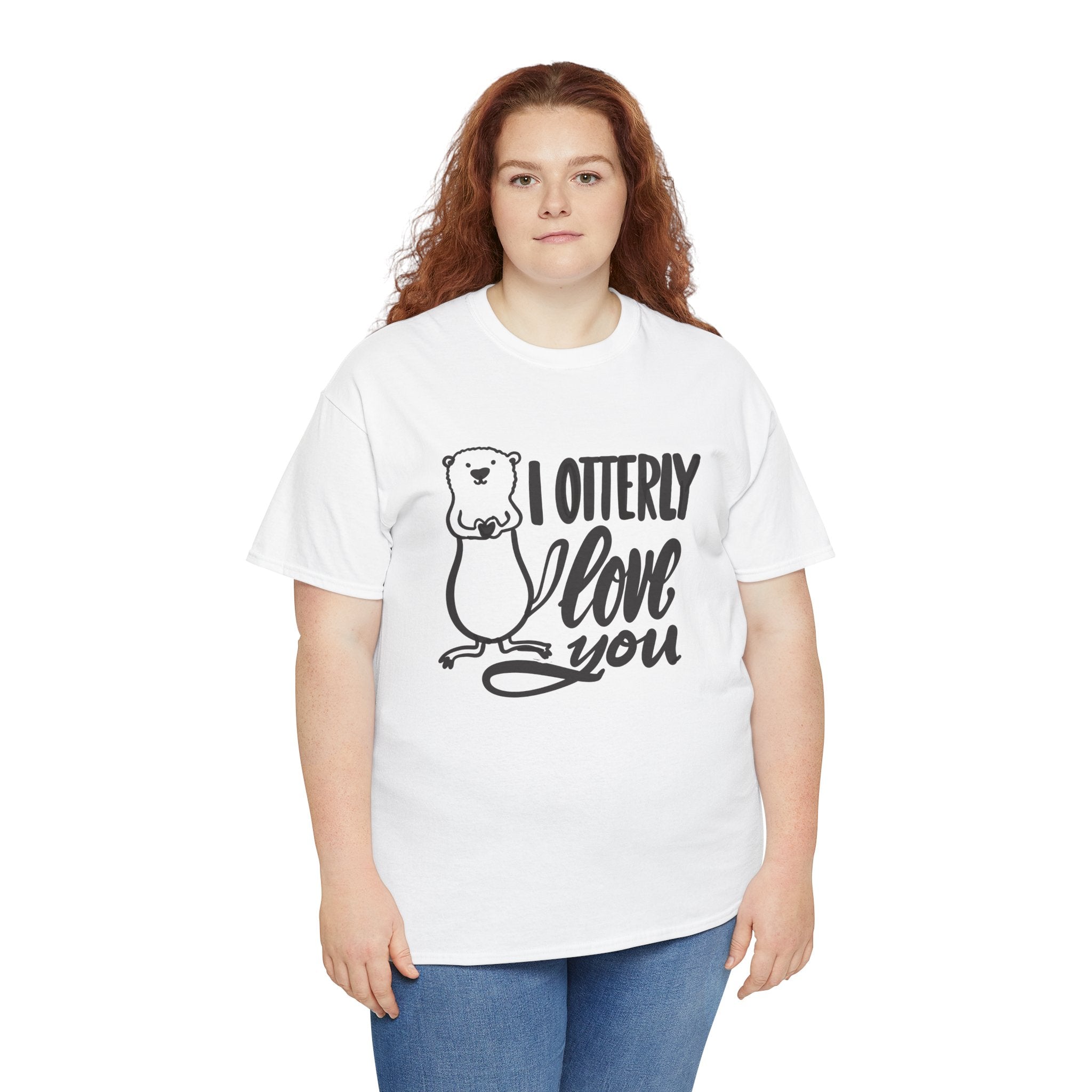 I Otterly Love You Unisex Heavy Cotton Tee - Cute Animal Lover Shirt