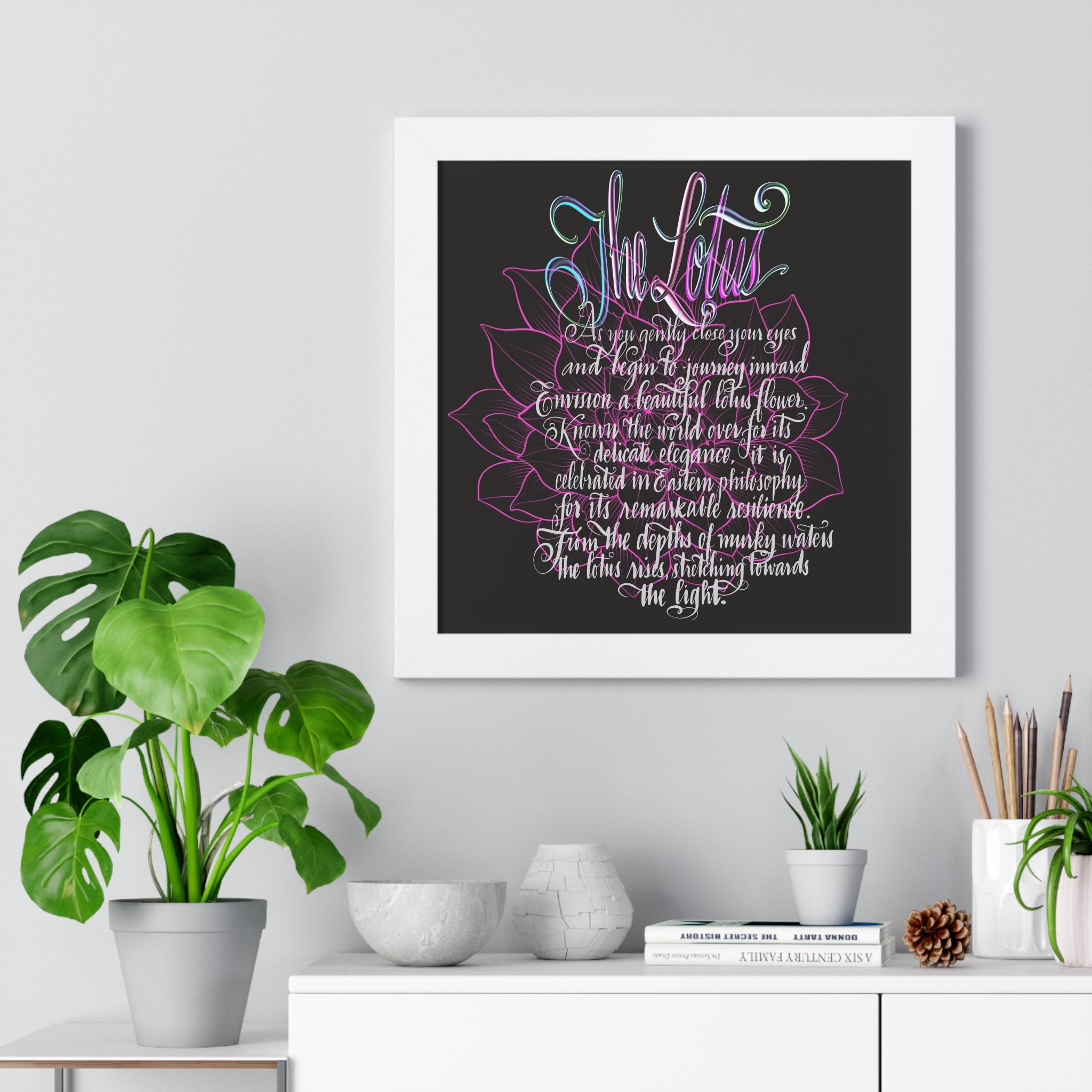 THE LOTUS Framed Poster