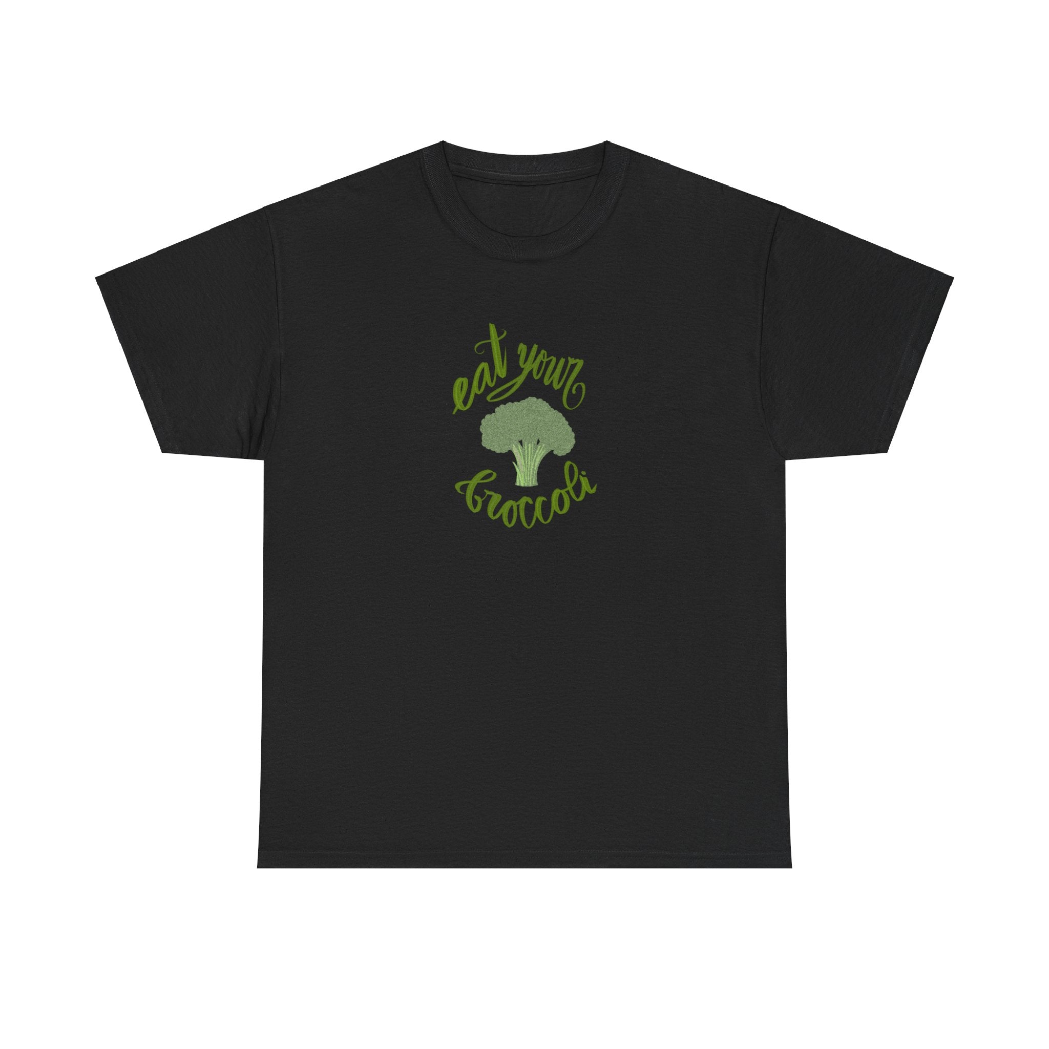 EAT YOUR BROCCOLI Unisex Heavy Cotton Tee
