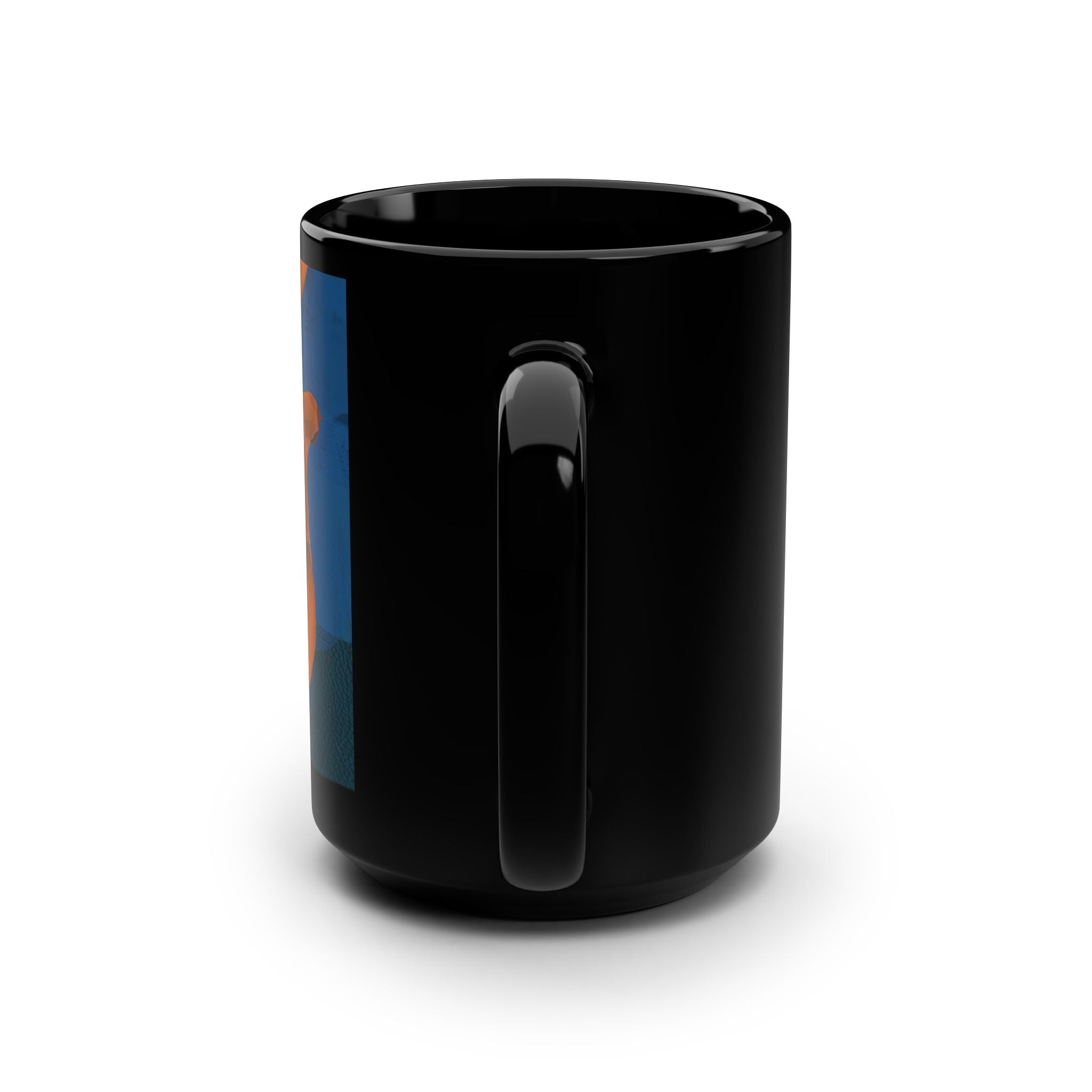 FLOR ESSENCE Black Mug, 15oz