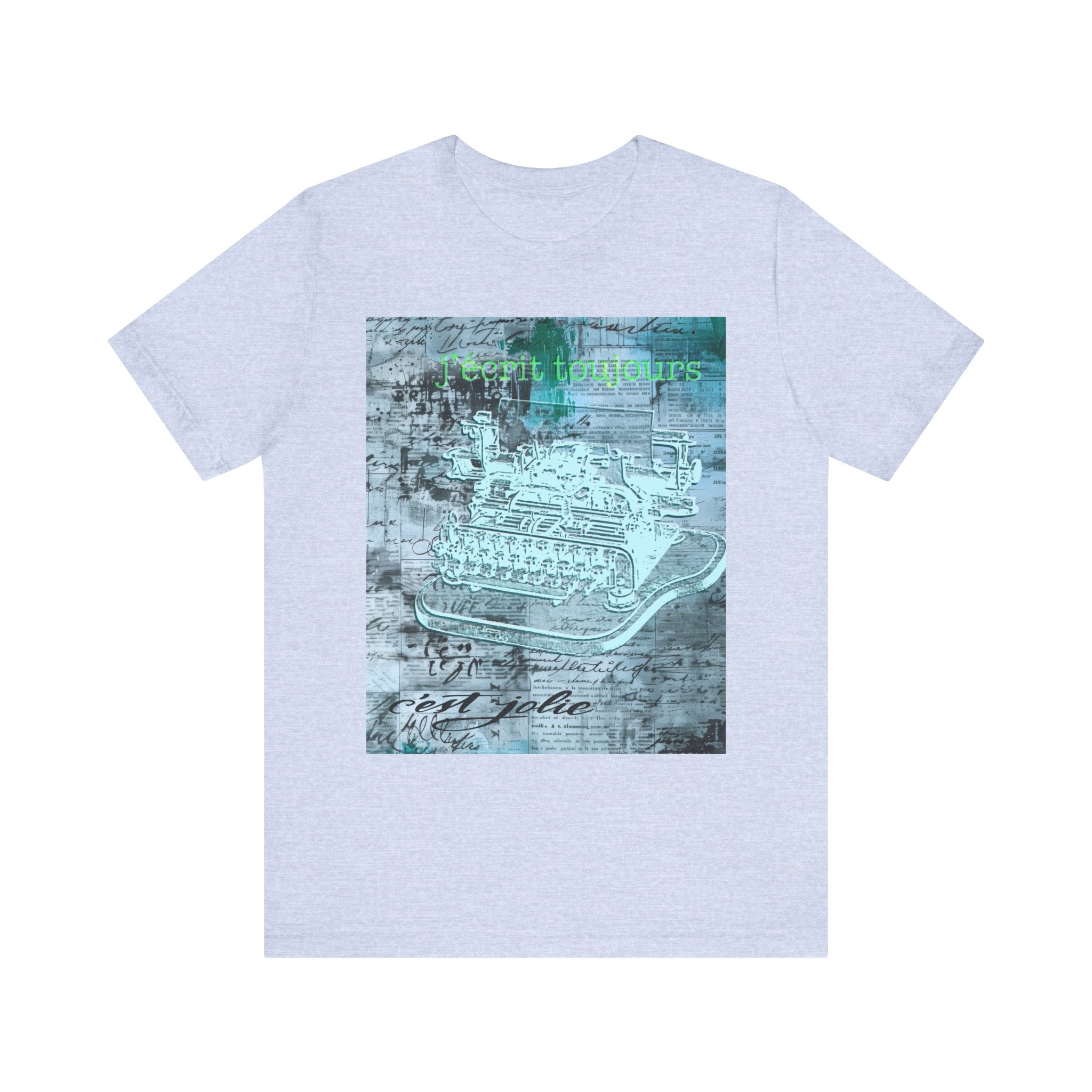 Vintage Typewriter Unisex Short Sleeve Tee - Perfect for Writers & Retro Lovers