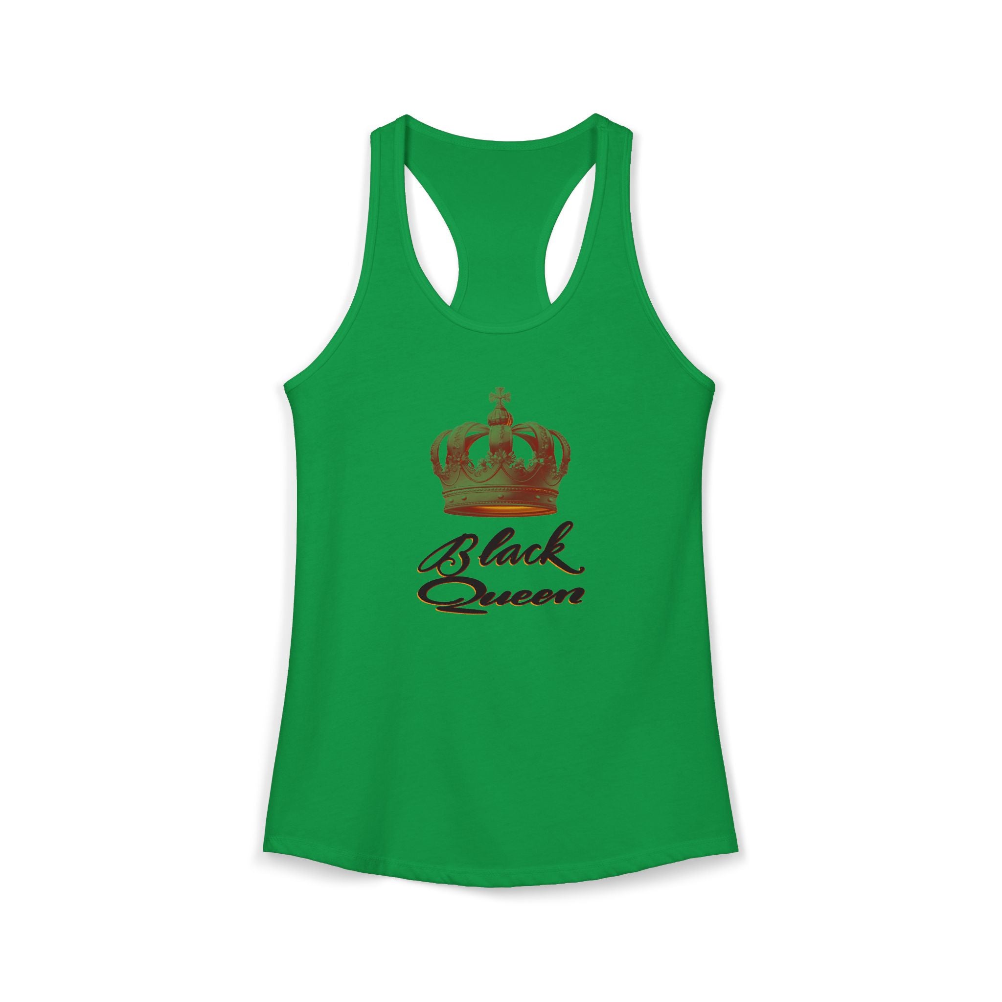 Black Queen Hand-Drawn Calligraphy Racerback Tank — Black History Month