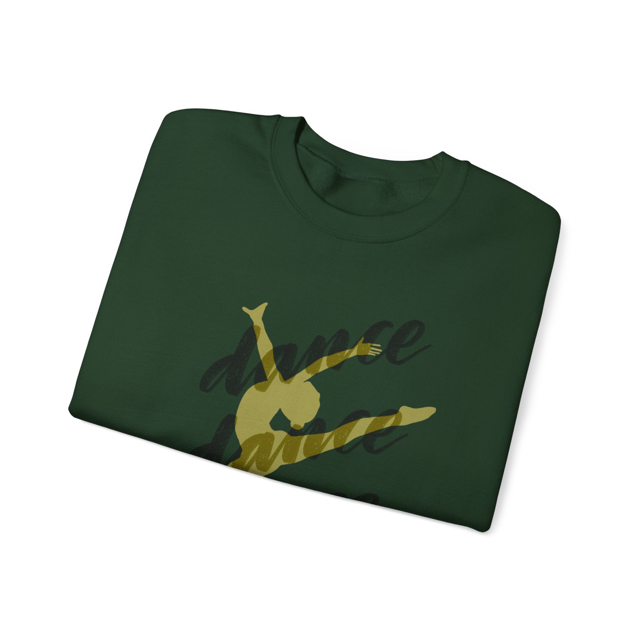 Dance Jump Crewneck Sweatshirt — Golden Silhouette