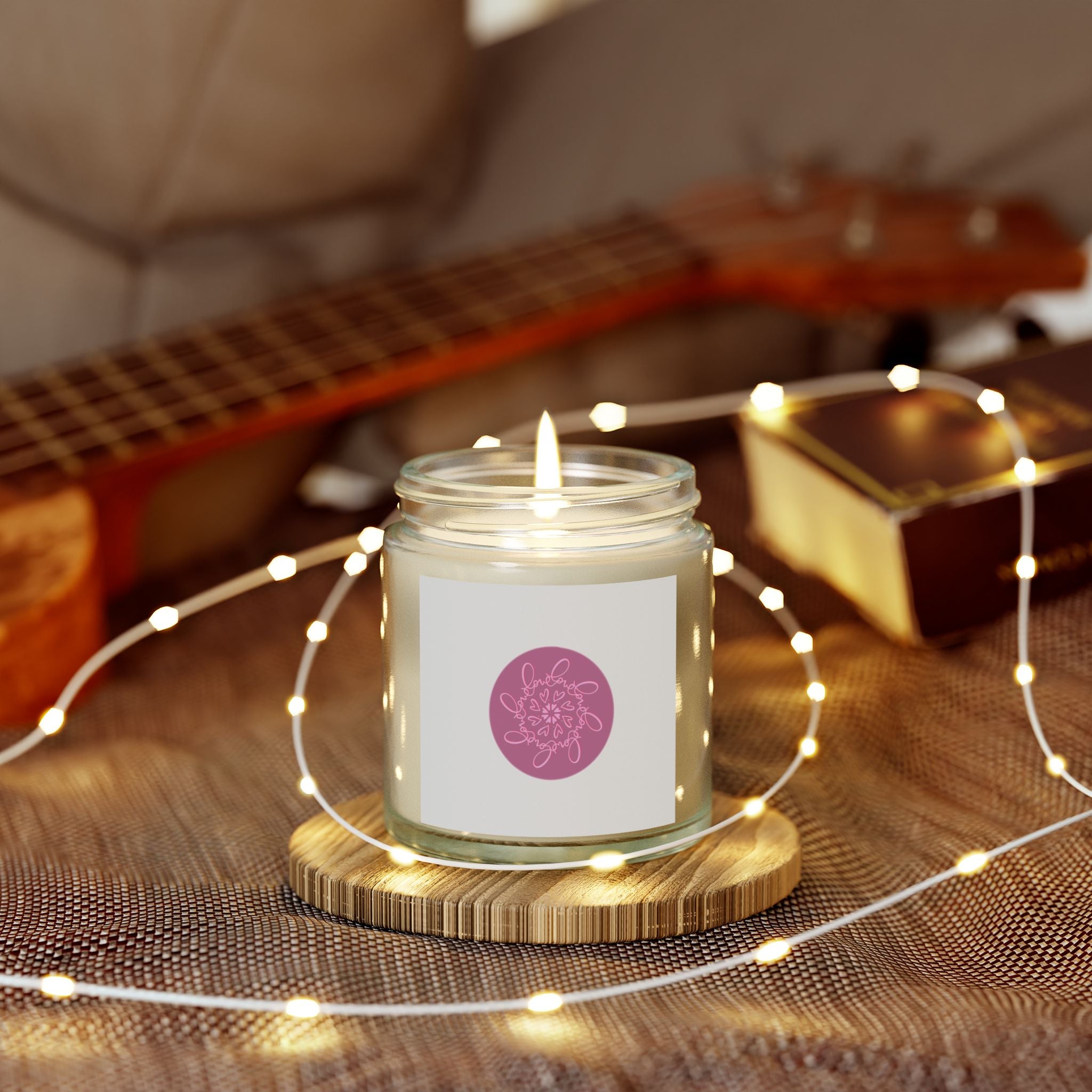 Relaxing Scented Candle - Coconut Apricot Wax (4oz, 9oz), Aromatherapy, Self-Care, Home Decor, Gift for Her, Celebration