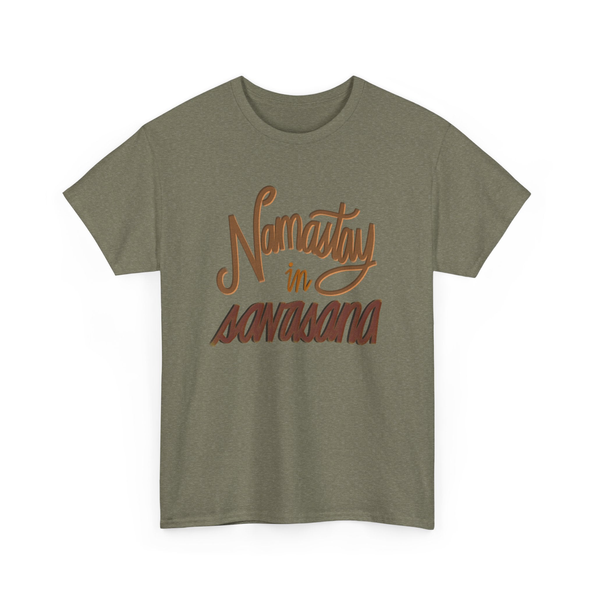 NAMASTAY IN SAVASANA Unisex Heavy Cotton Tee