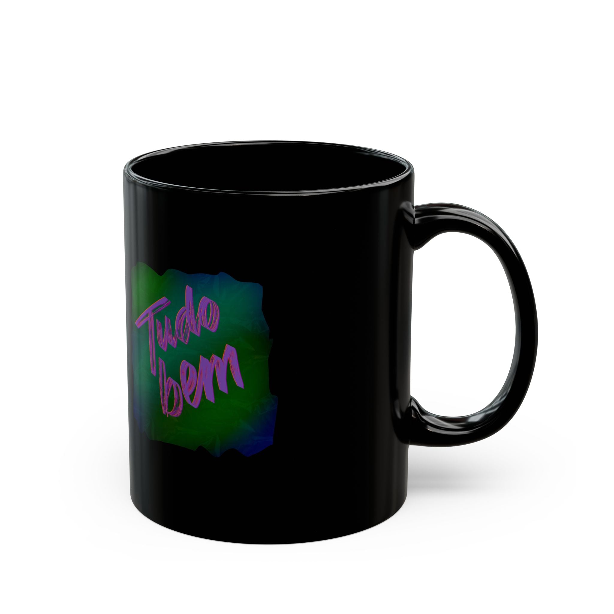 TUDO BEM Black Mug (11oz)