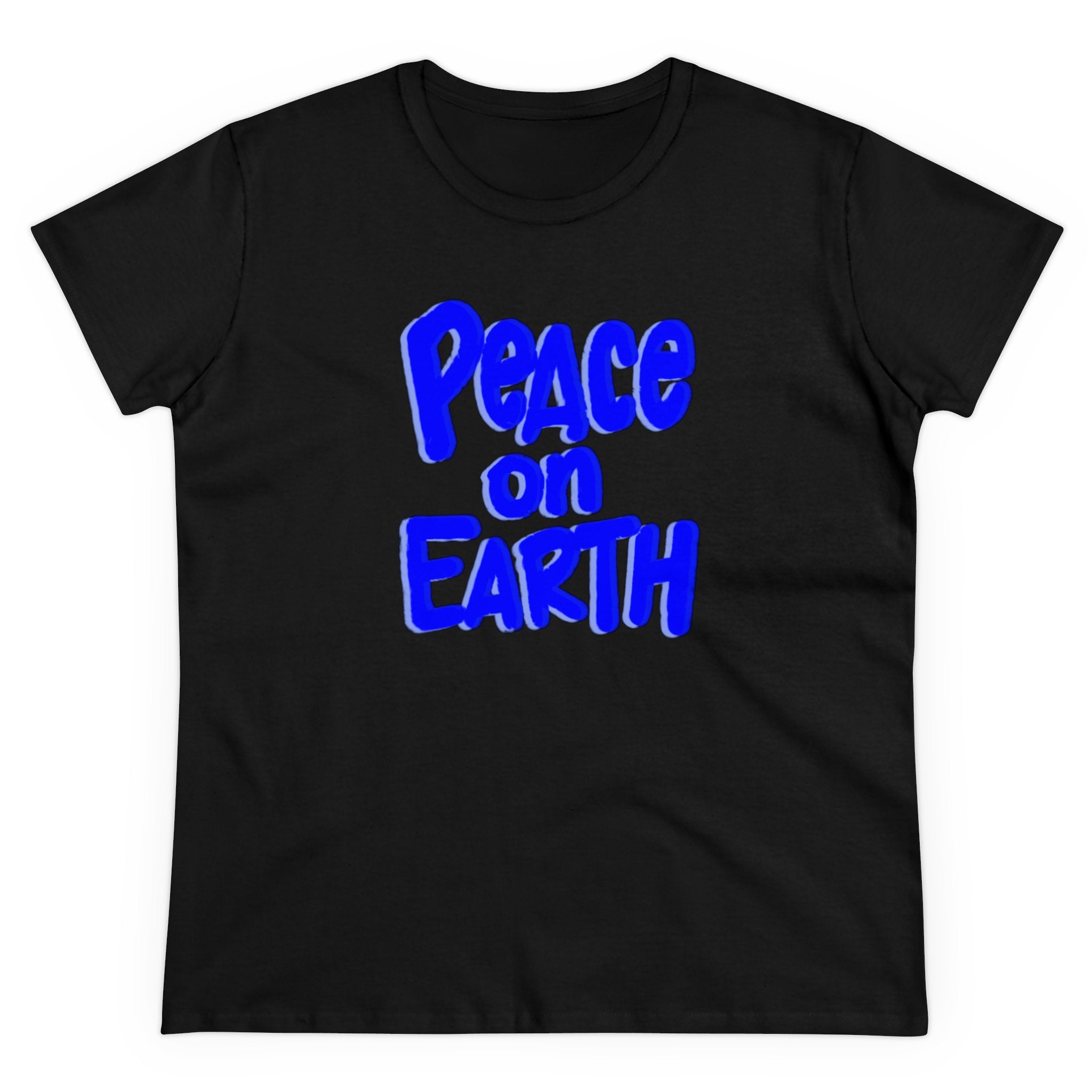 PEACE ON EARTH Women's Midweight Cotton Tee