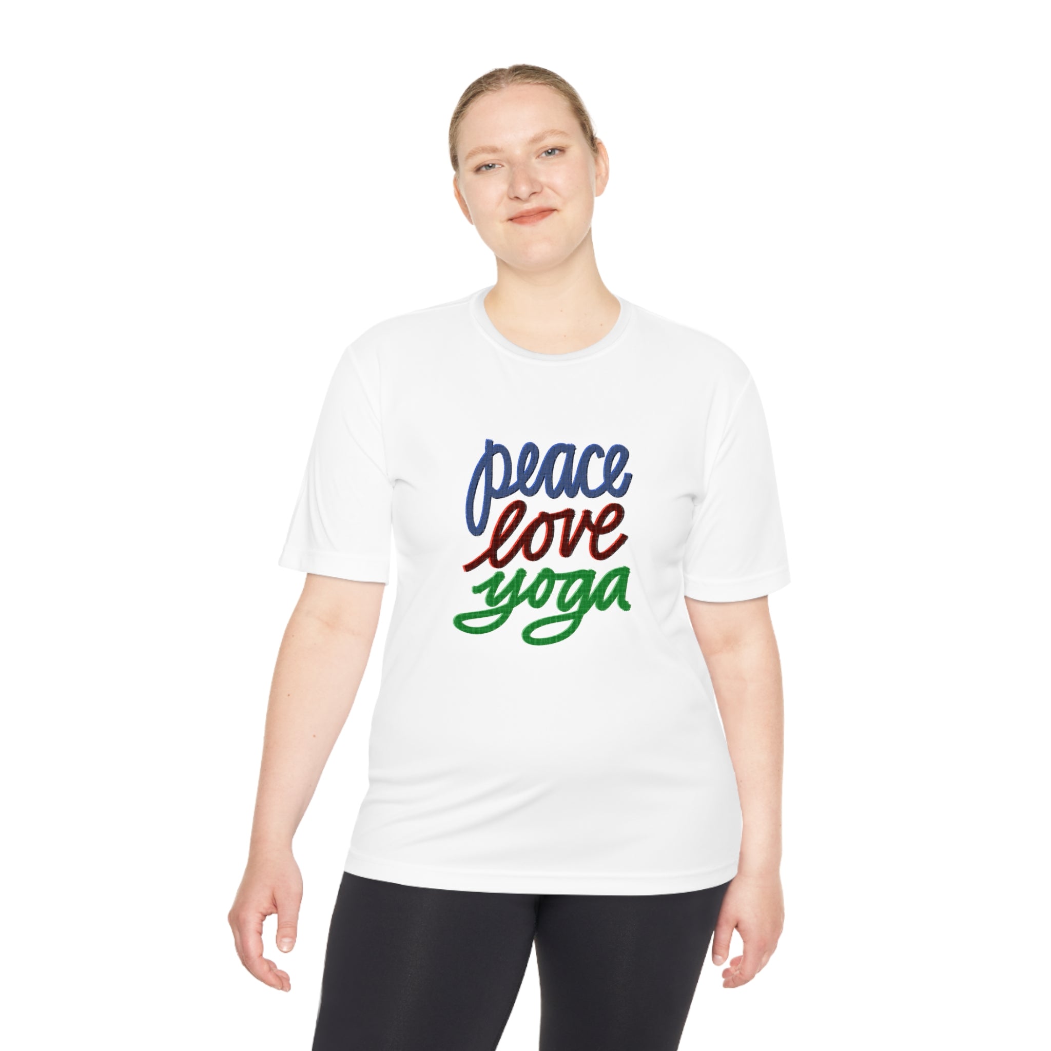 PEACE LOVE YOGA Moisture Wicking Tee