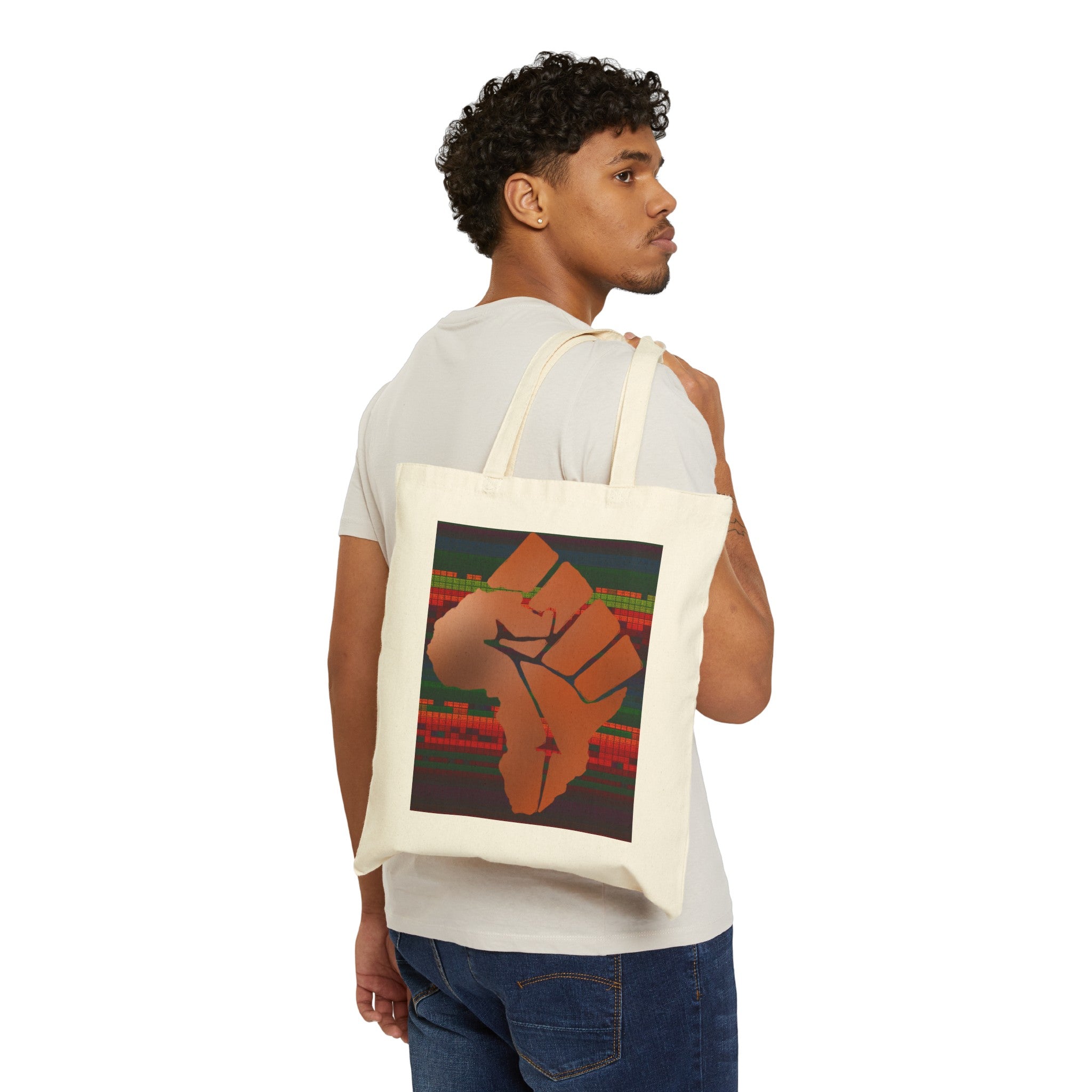 CONTEMPO KENTE POWER Cotton Canvas Tote Bag