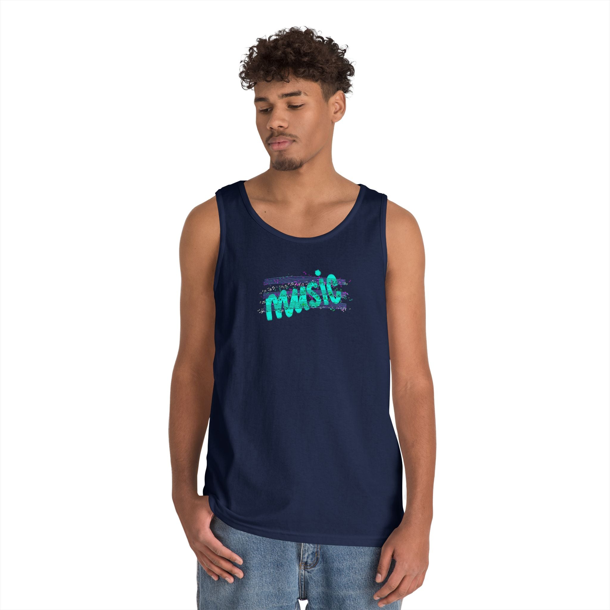 Music Vibes Unisex Heavy Cotton Tank Top