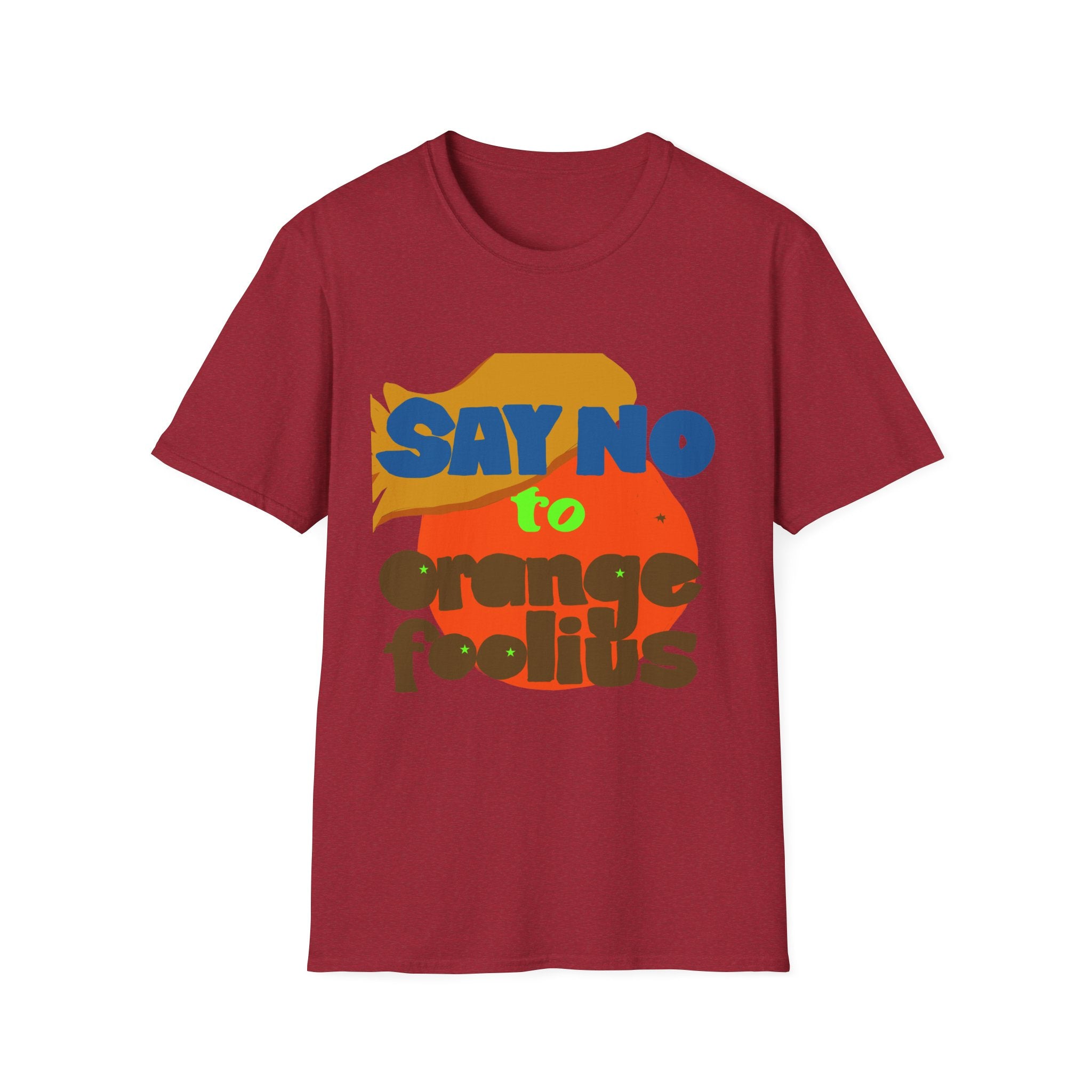 ORANGE FOOLIUS HAND-DRAWN TEE