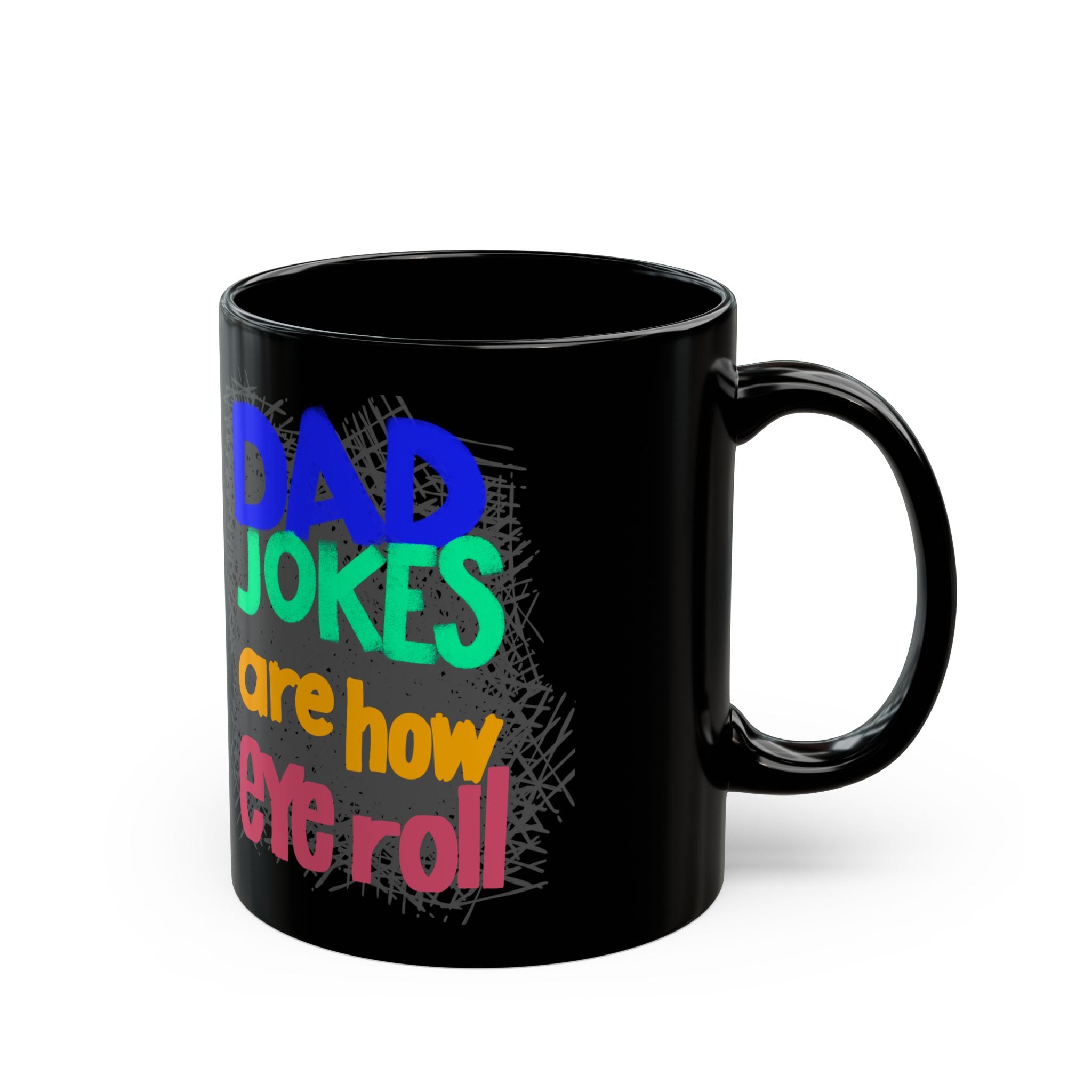 DAD JOKES Black Mug (11oz)