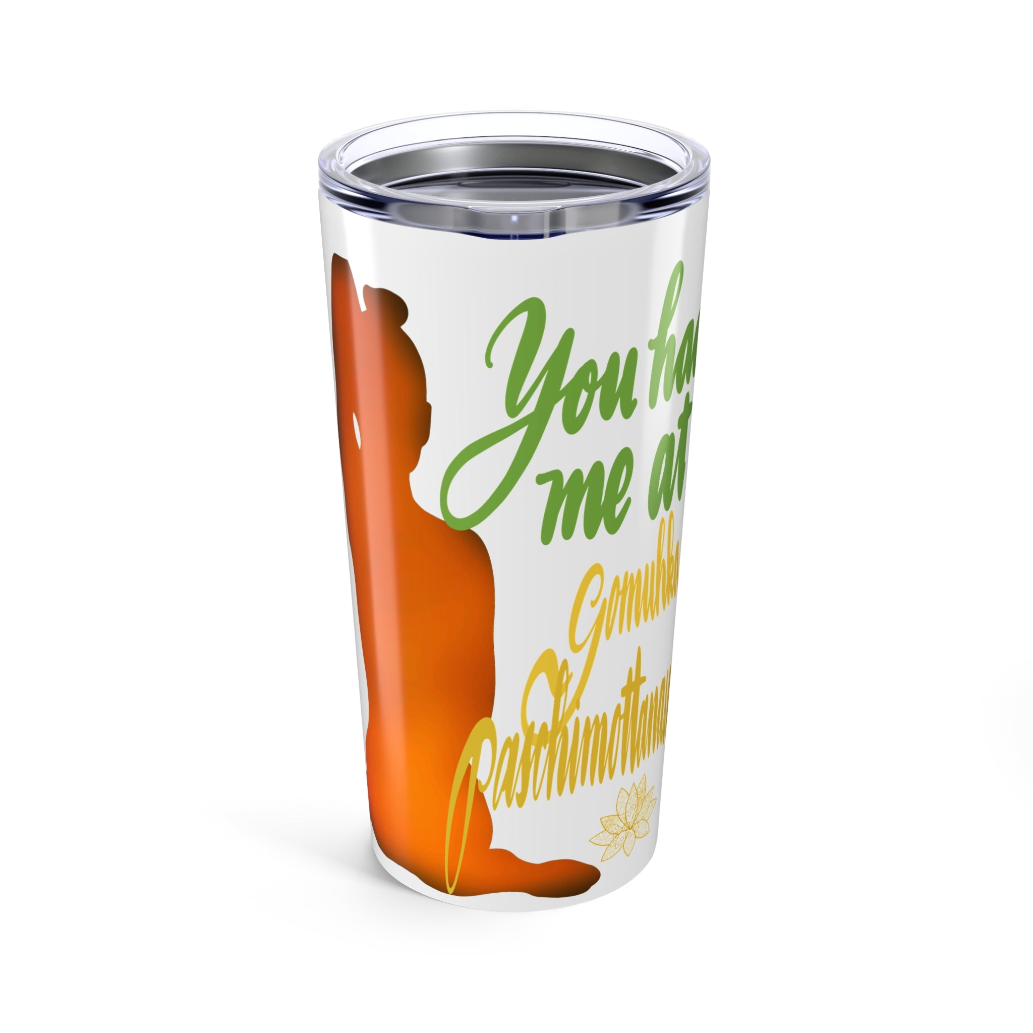 Yoga Tumbler 20oz - Motivational Drinkware for Mindfulness & Wellness