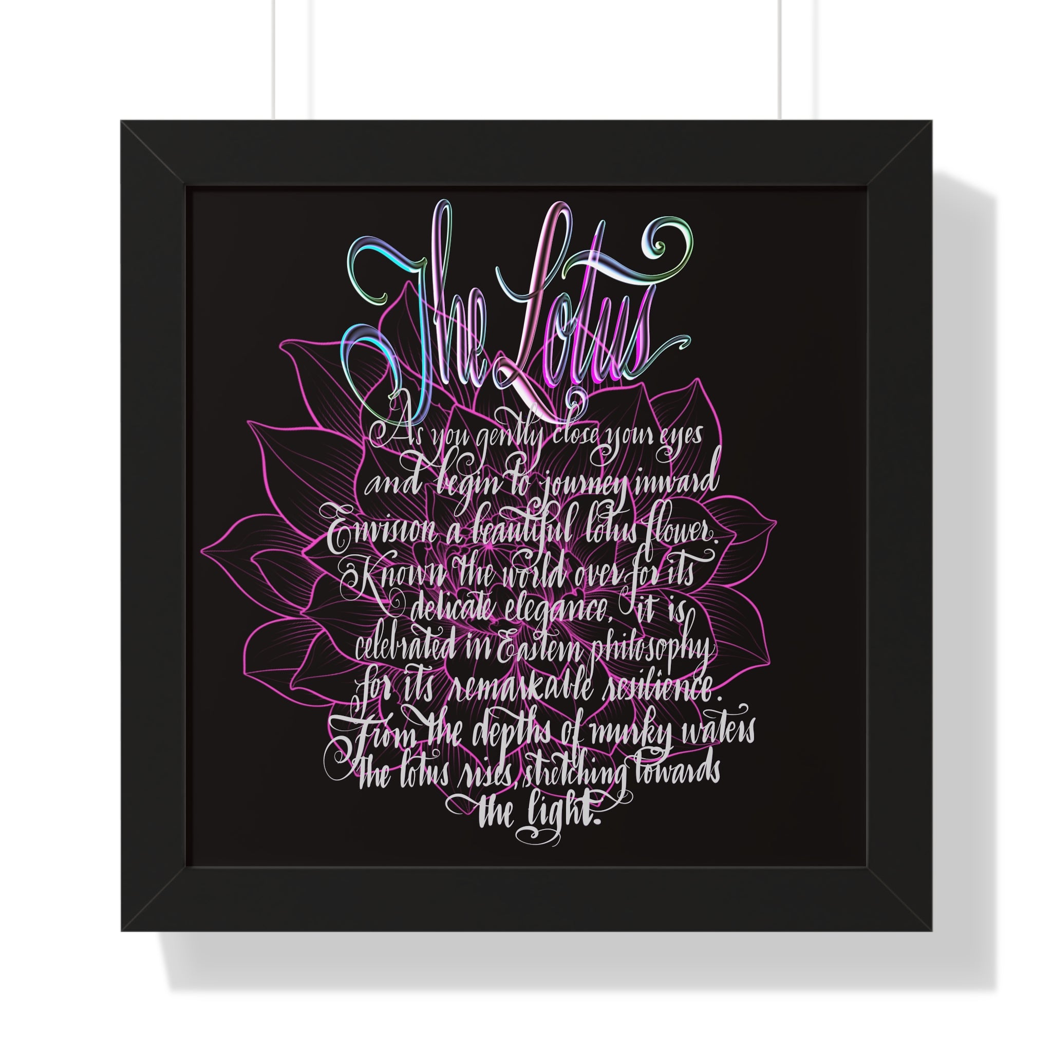 THE LOTUS Framed Poster