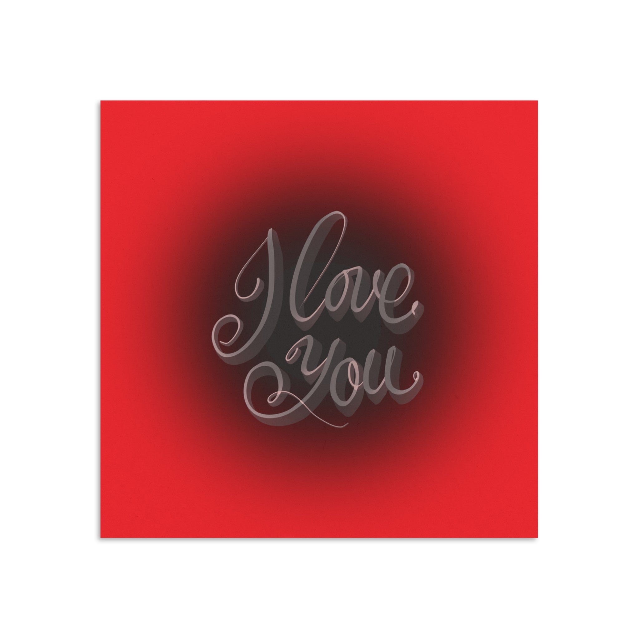 I LOVE YOU Love Knot Necklace