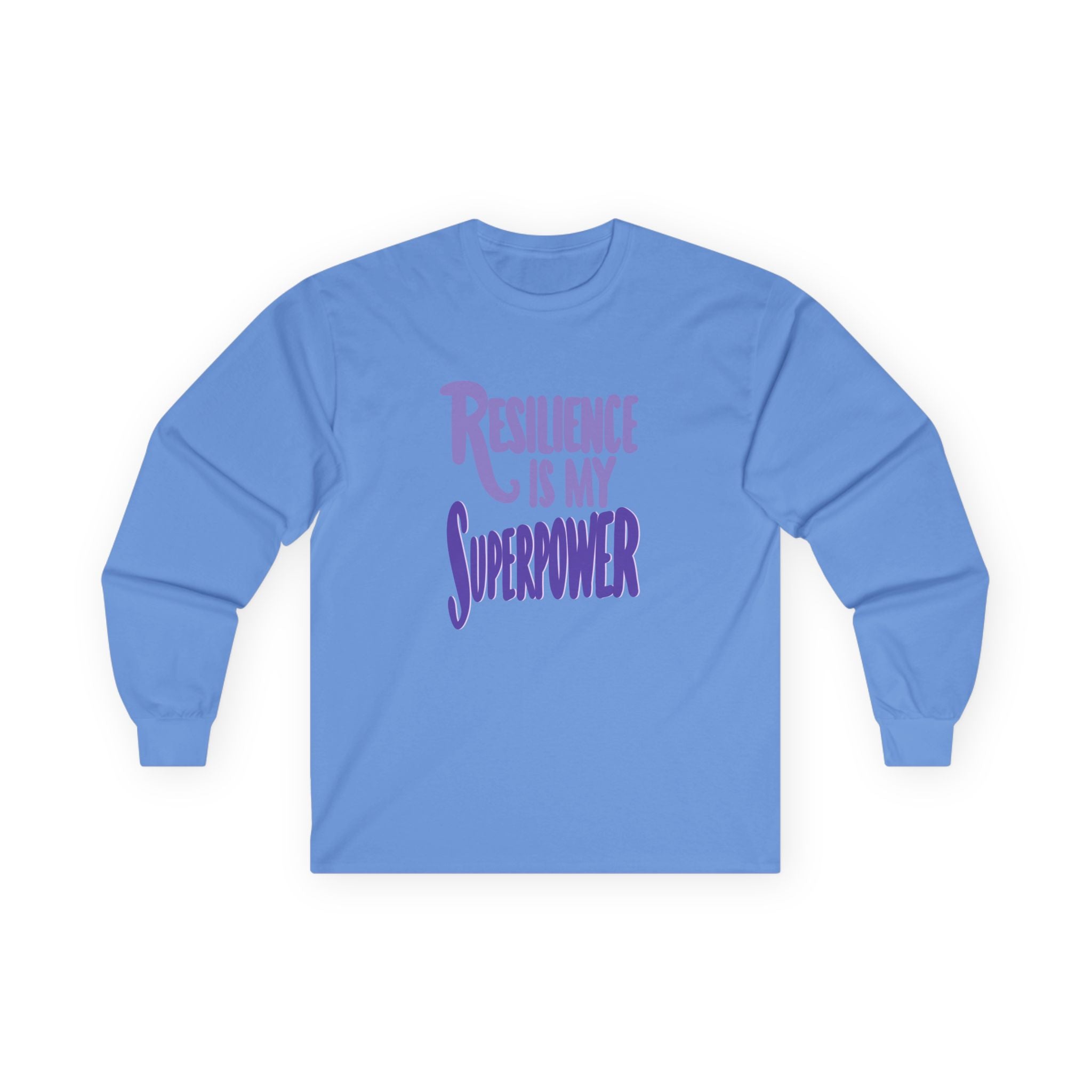 Resilience is My Superpower Long Sleeve Tee - Unisex Inspirational Cotton Shirt