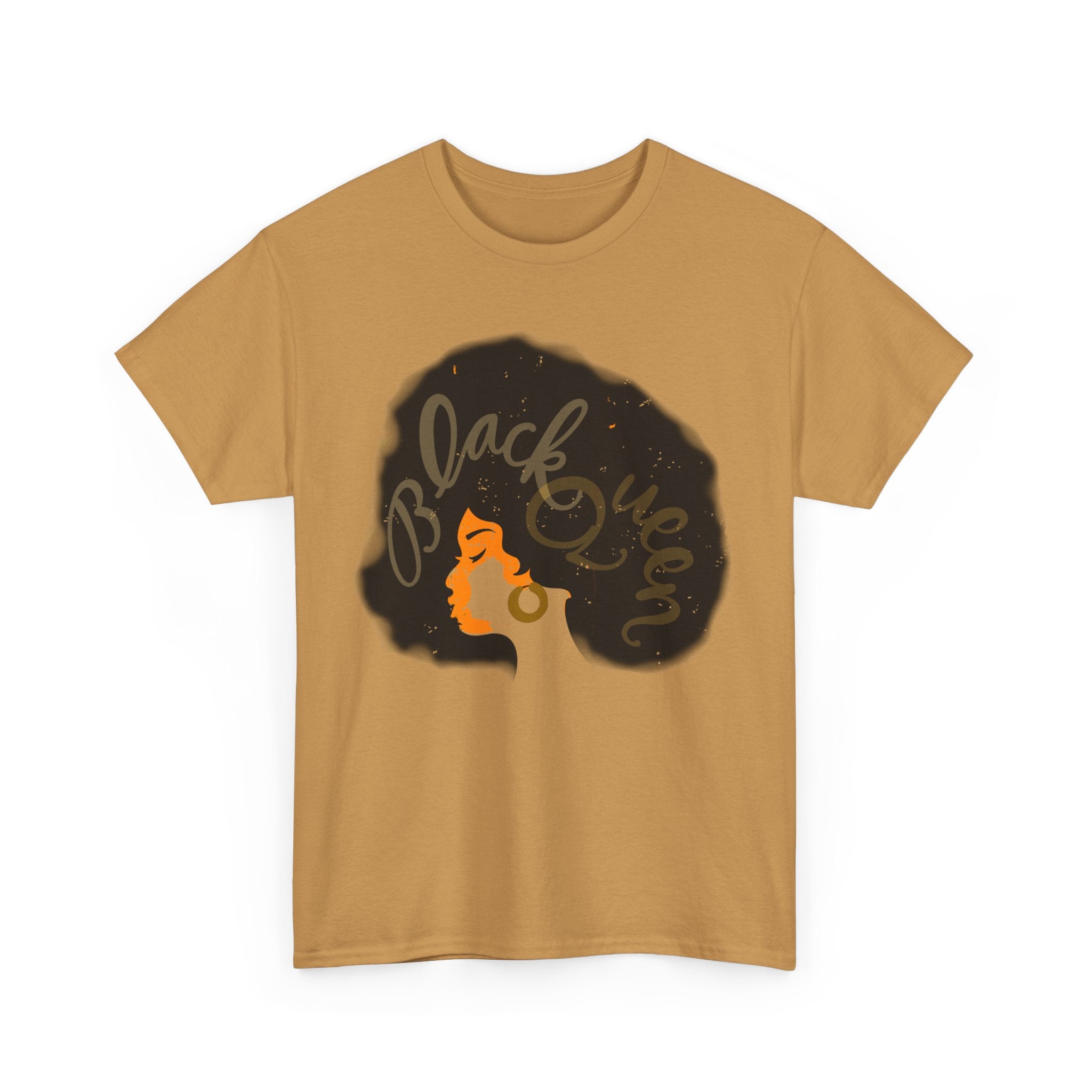 Black Queen Heavy Cotton Tee - Celebrate Culture & Empowerment