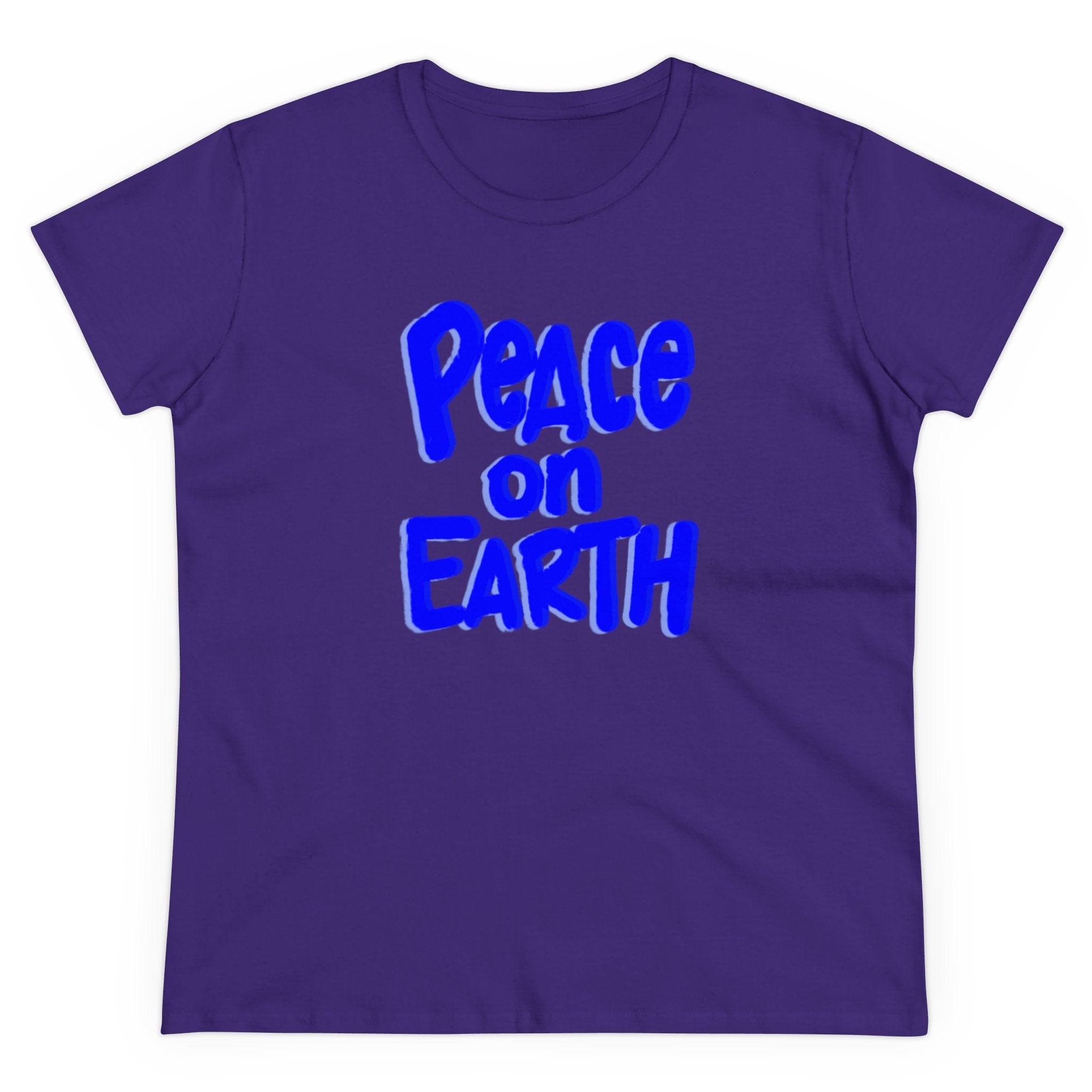 PEACE ON EARTH Women's Midweight Cotton Tee