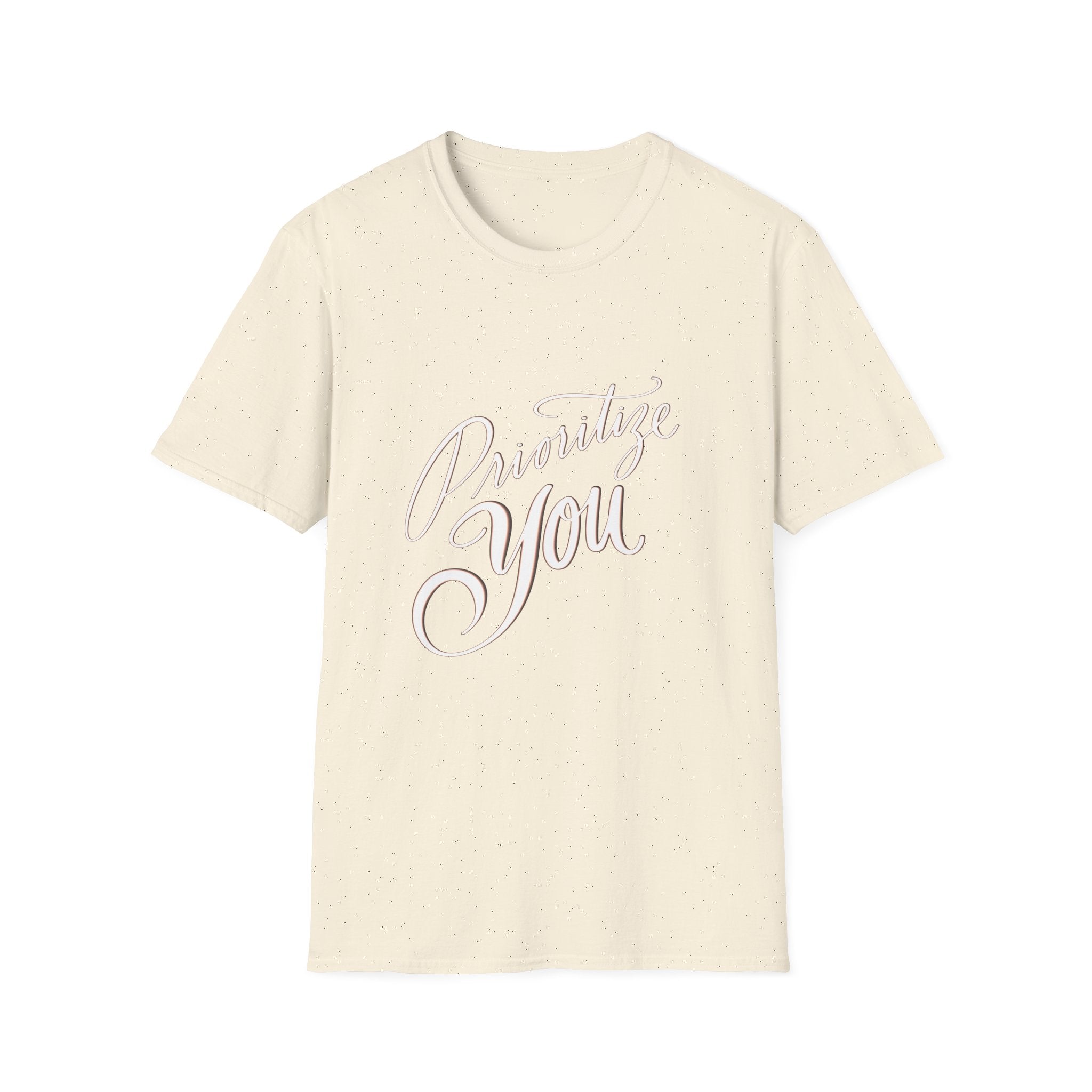 T-Shirt — 'Prioritize You' Handlettered Self-Care Tee