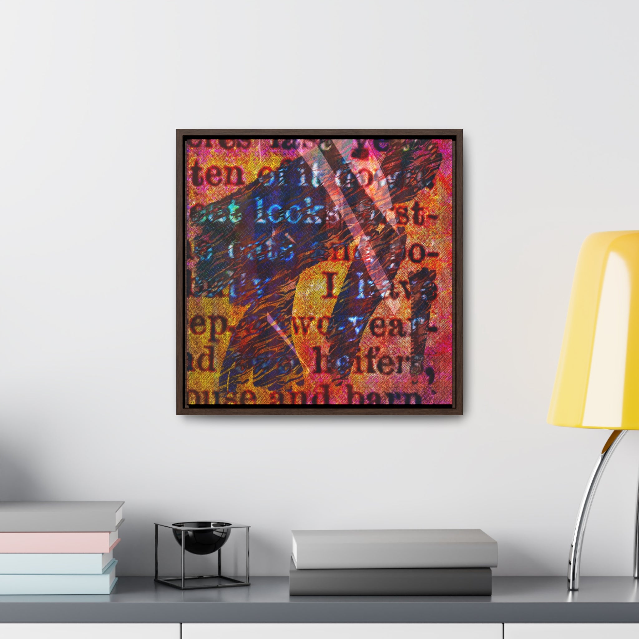 WORDS PEOPLE SAY Gallery Canvas Wraps, Square Frame