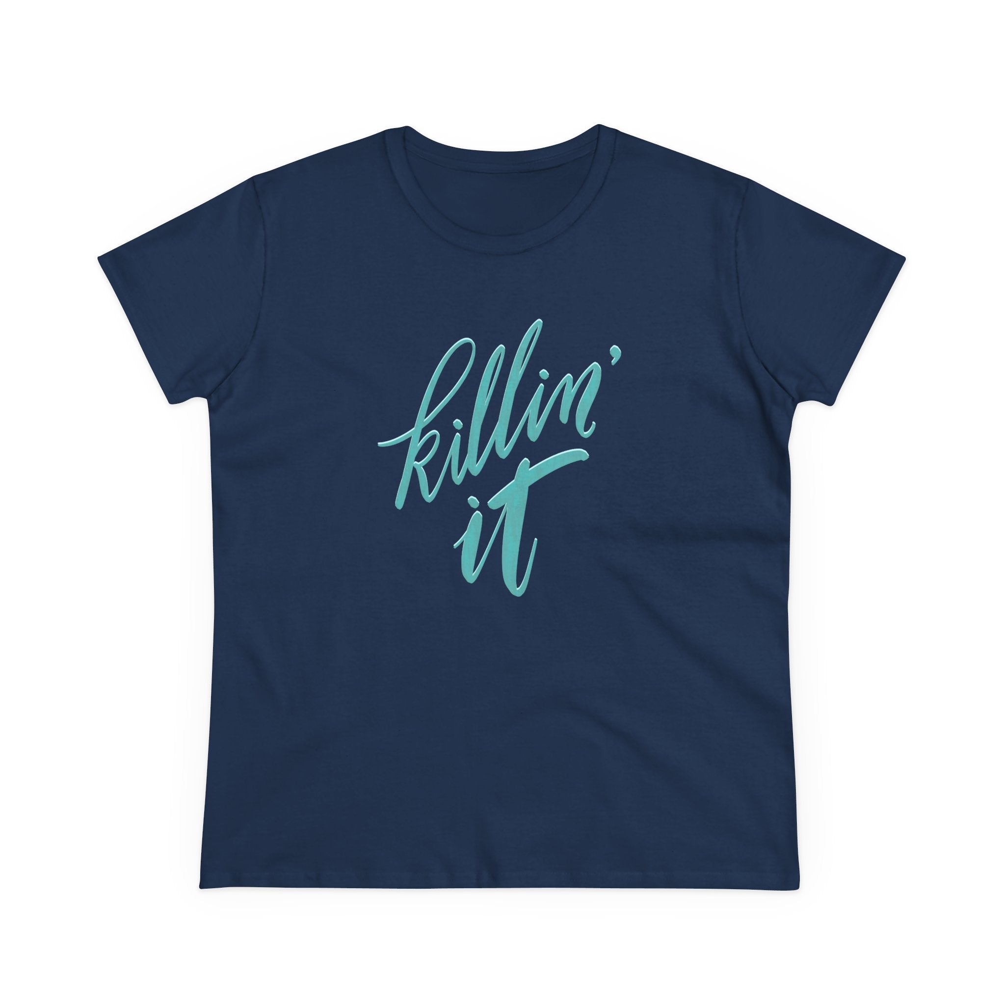 Motivational Women's Cotton Tee - "Killin' It" - Perfect for Casual Outings and Celebrations