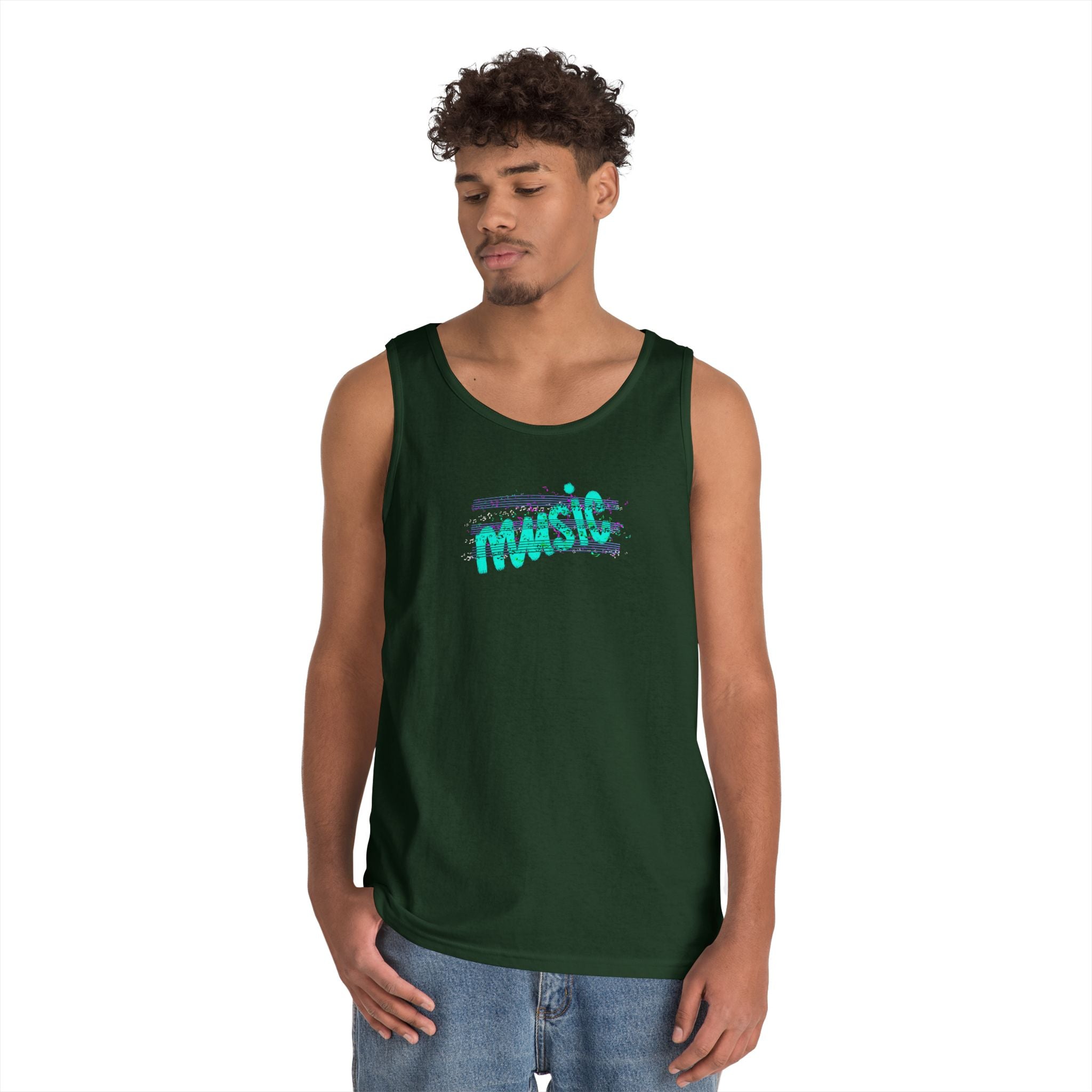 Music Vibes Unisex Heavy Cotton Tank Top
