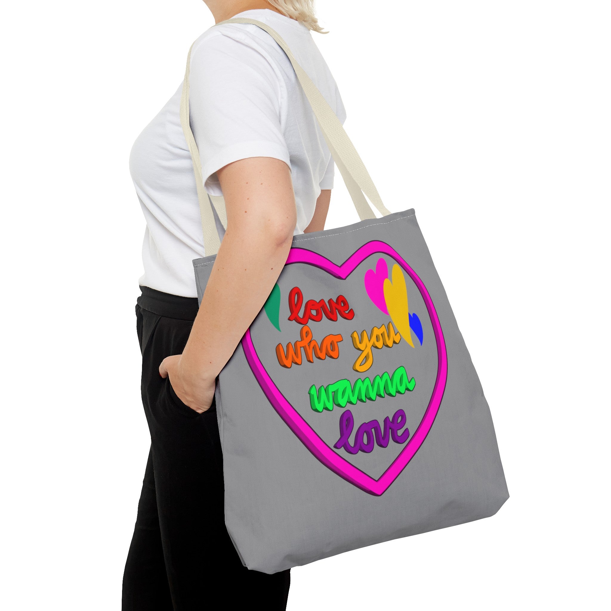 LOVE WHO YOU WANNA PRIDE Tote Bag (AOP)