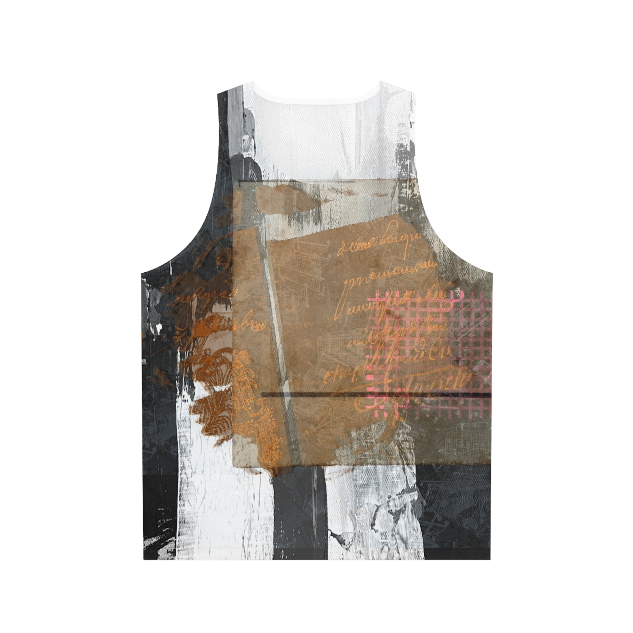 Artistic Unisex Tank Top - Abstract Design with Inspirational Quotes