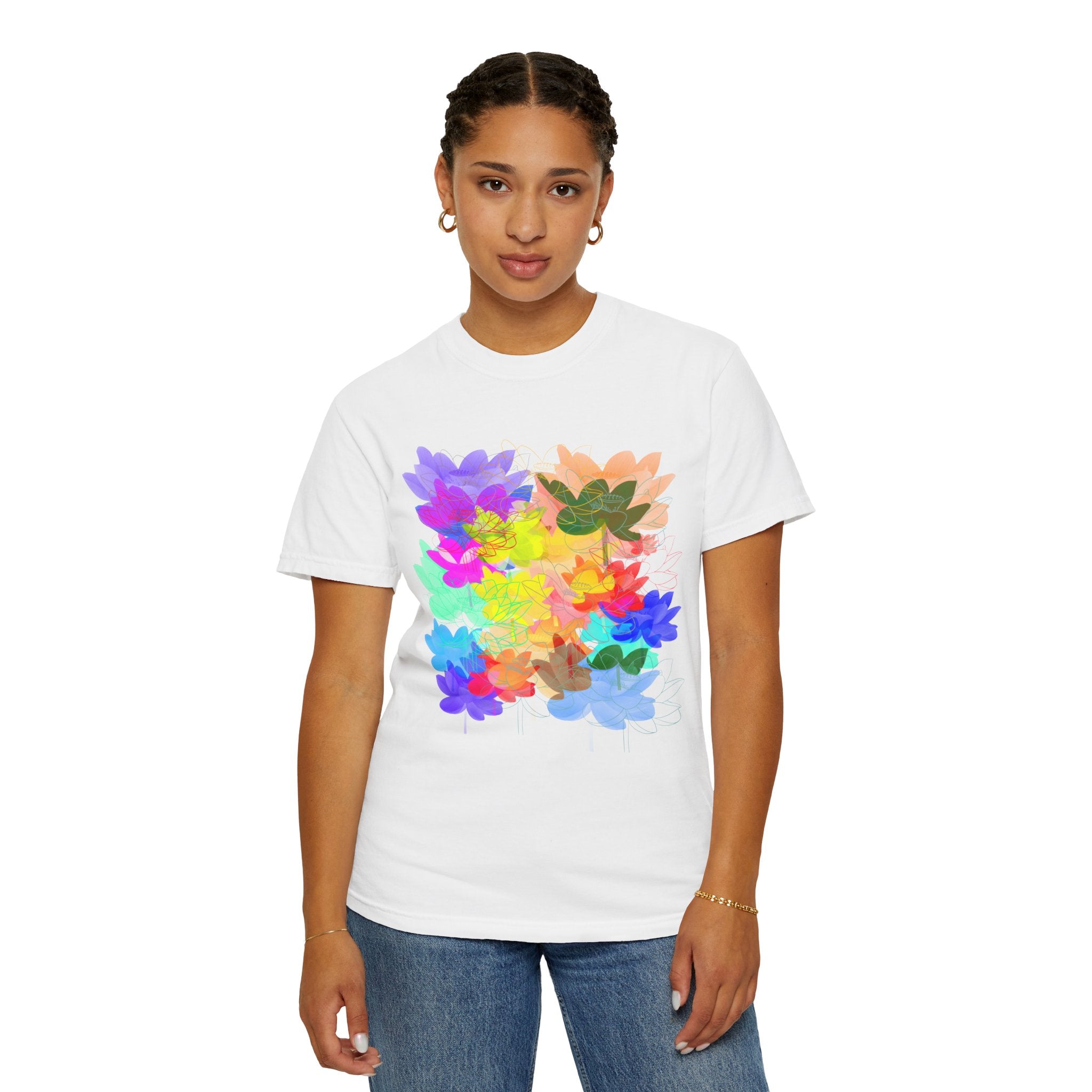 FLOWERS FOR HOURS Unisex Garment-Dyed T-shirt
